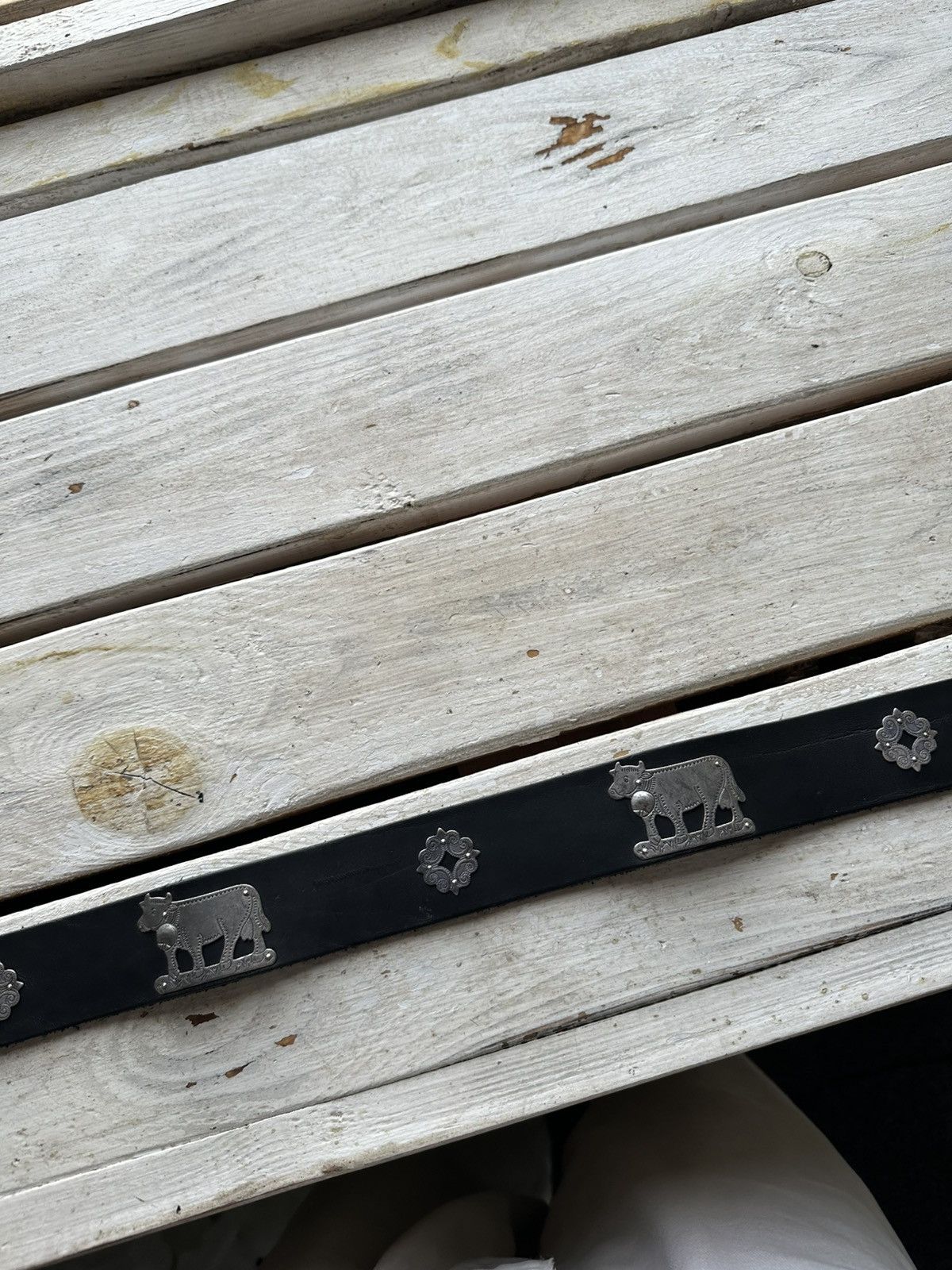 Other 🚨ETRO STYLE BLACK SILVER BELT RARE LEATHER VINTAGE Size ONE SIZE - 3 Thumbnail