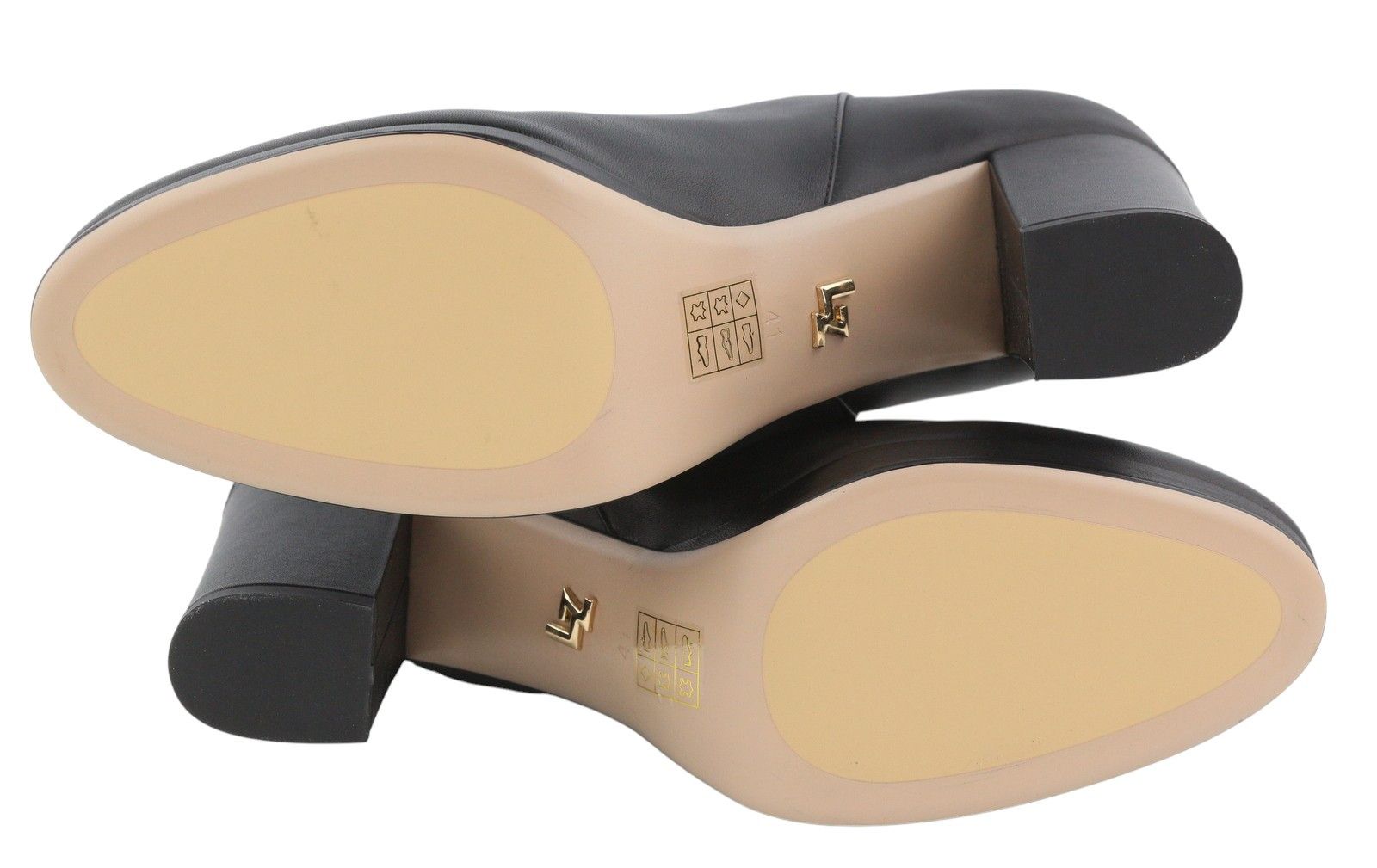 Other LOLA CRUZ KAUS EU41 Black Leather Heeled Almond 87543 Size US 10 / IT 40 - 8 Thumbnail