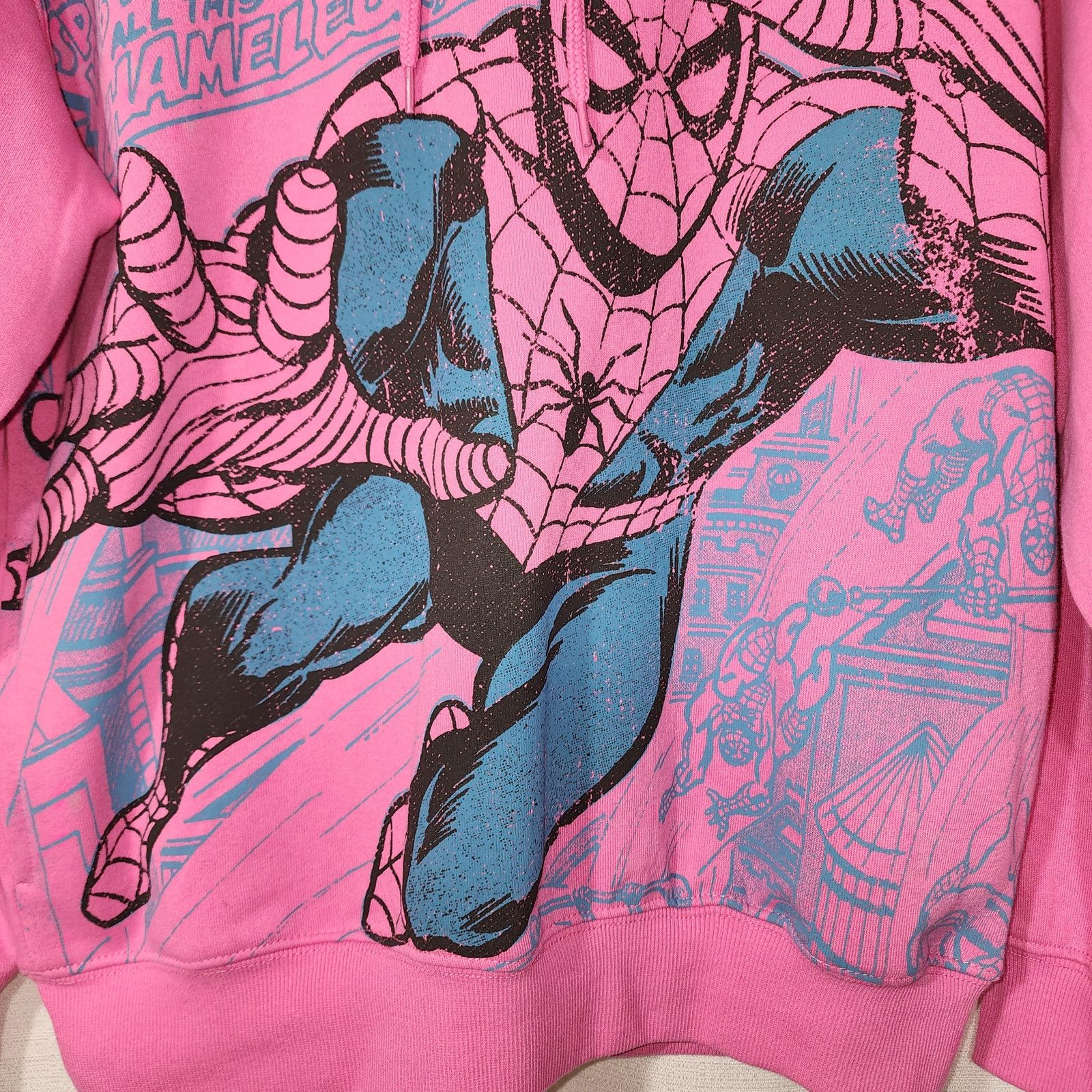 Marvel Comics Amazing Spider-Man Pink hoodie women's medium NWT Size M / US 6-8 / IT 42-44 - 3 Thumbnail
