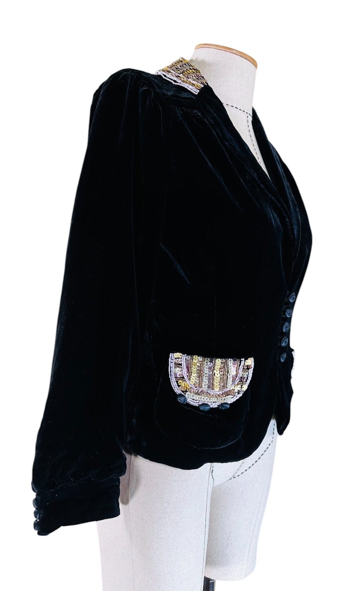 Marc Jacobs Velvet sequin jacket Size S / US 4 / IT 40 - 2 Thumbnail