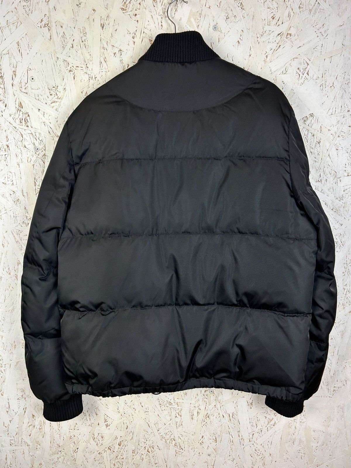 Prada Prada Re-Nylon Cropped Down Bomber Jacket Black 52 Size US L / EU 52-54 / 3 - 7 Thumbnail