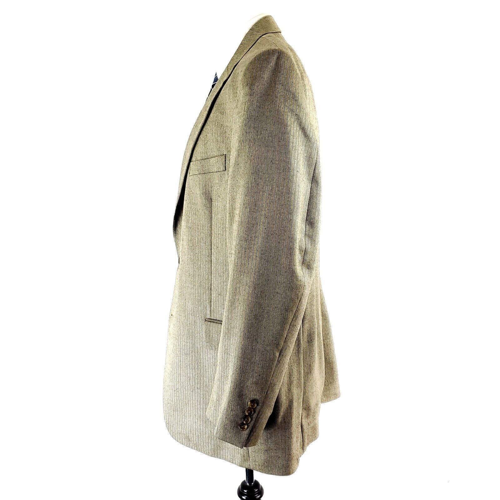 Jos. A. Bank Jos A Bank Signature Camel Hair Silk 2 Button Sport Coat 44L Size 44L - 5 Thumbnail