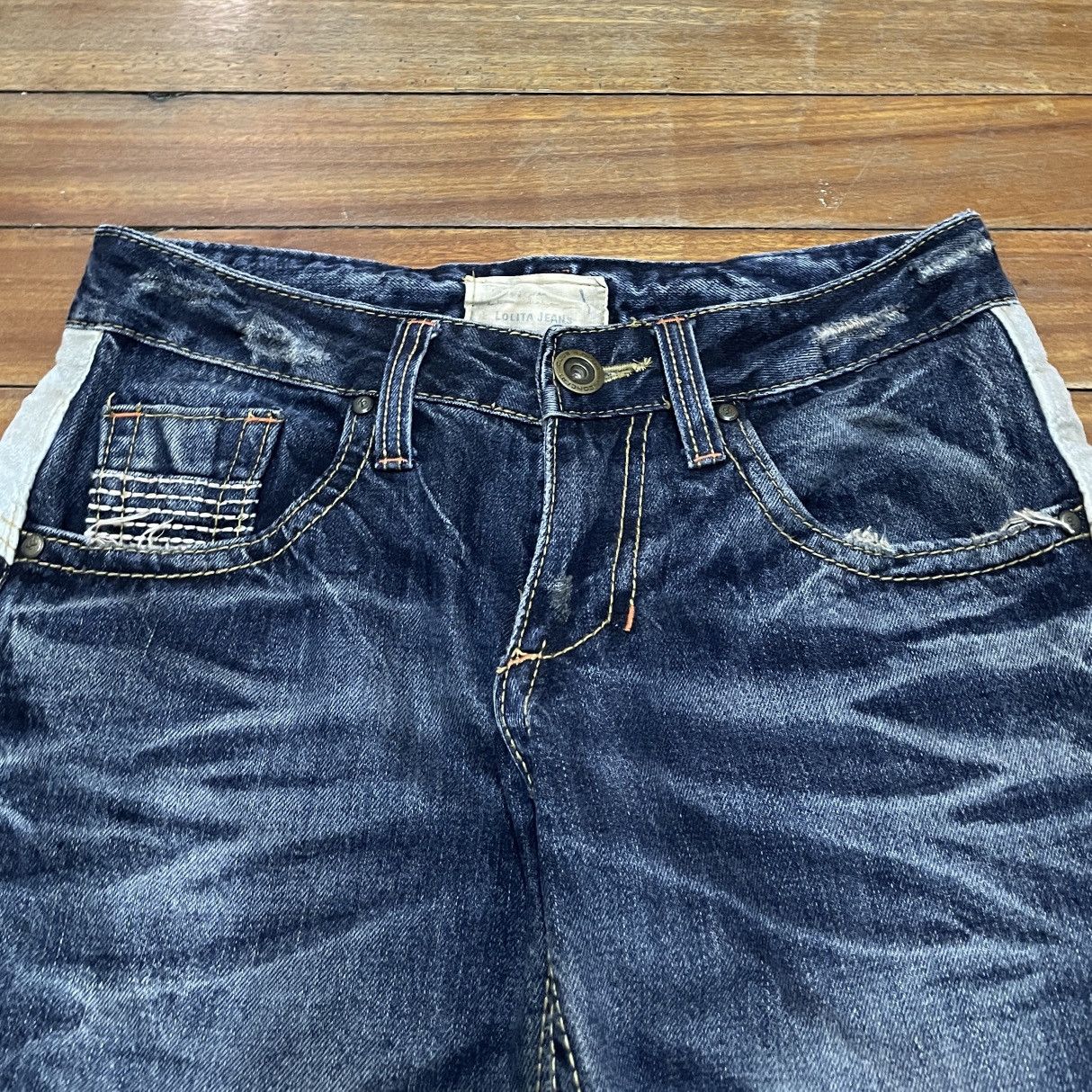 Japanese Brand Rare Design Vintage Japanese Brand Lolita Jeans 1990s Size US 31 - 3 Thumbnail