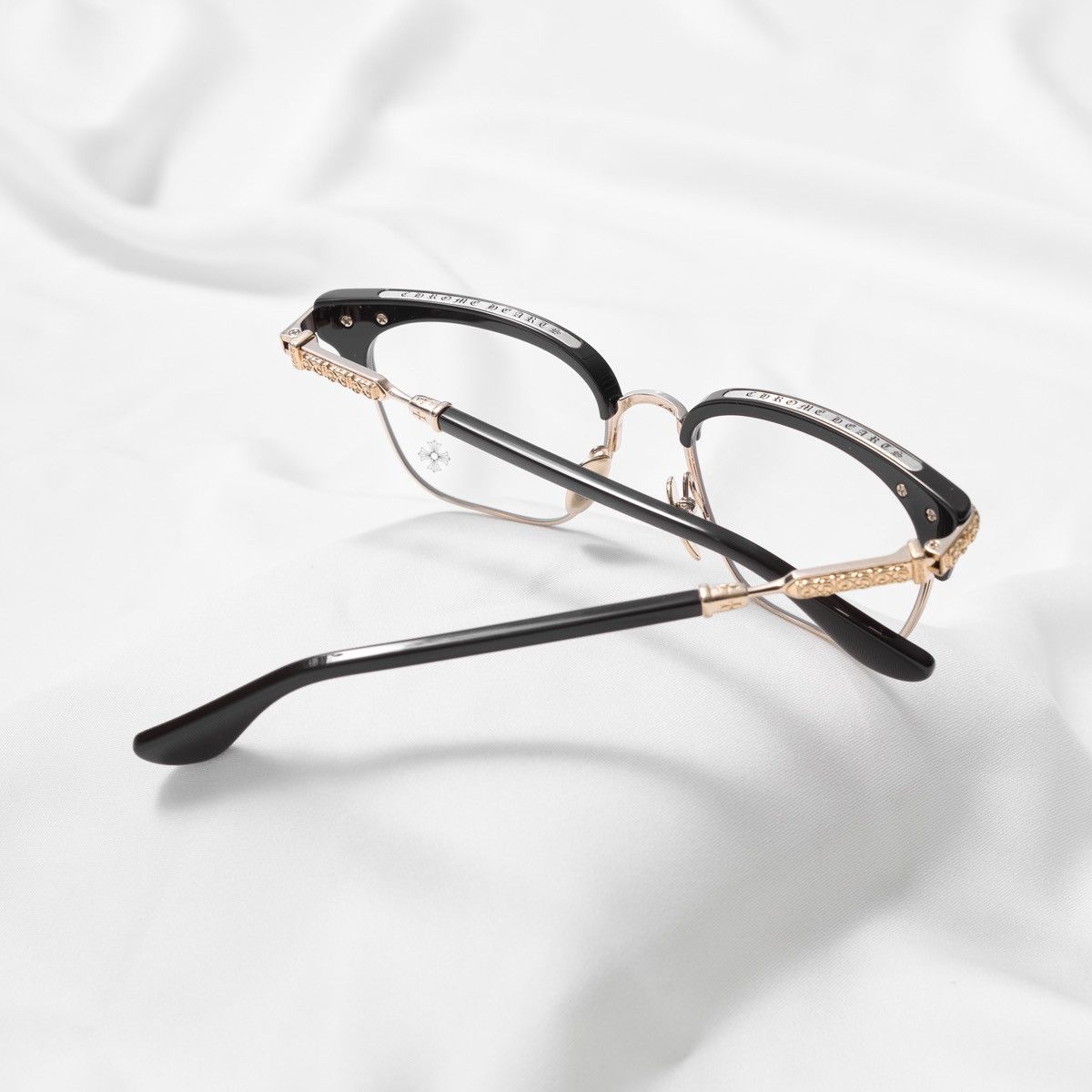 Chrome Hearts CHROME HEARTS VERTICAL SMILE II CLASSIC BROWN - GOLD PLATED GLASSES Size ONE SIZE - 7 Thumbnail