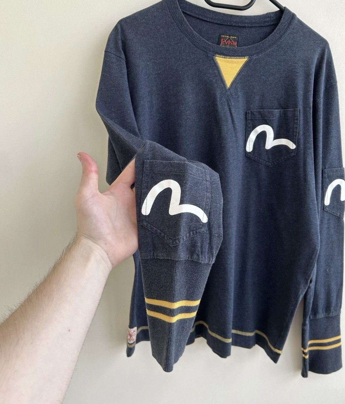 Evisu Vintage Evisu Multi Pocket Long Sleeve Japanese Rare Item Size US L / EU 52-54 / 3 - 4 Thumbnail