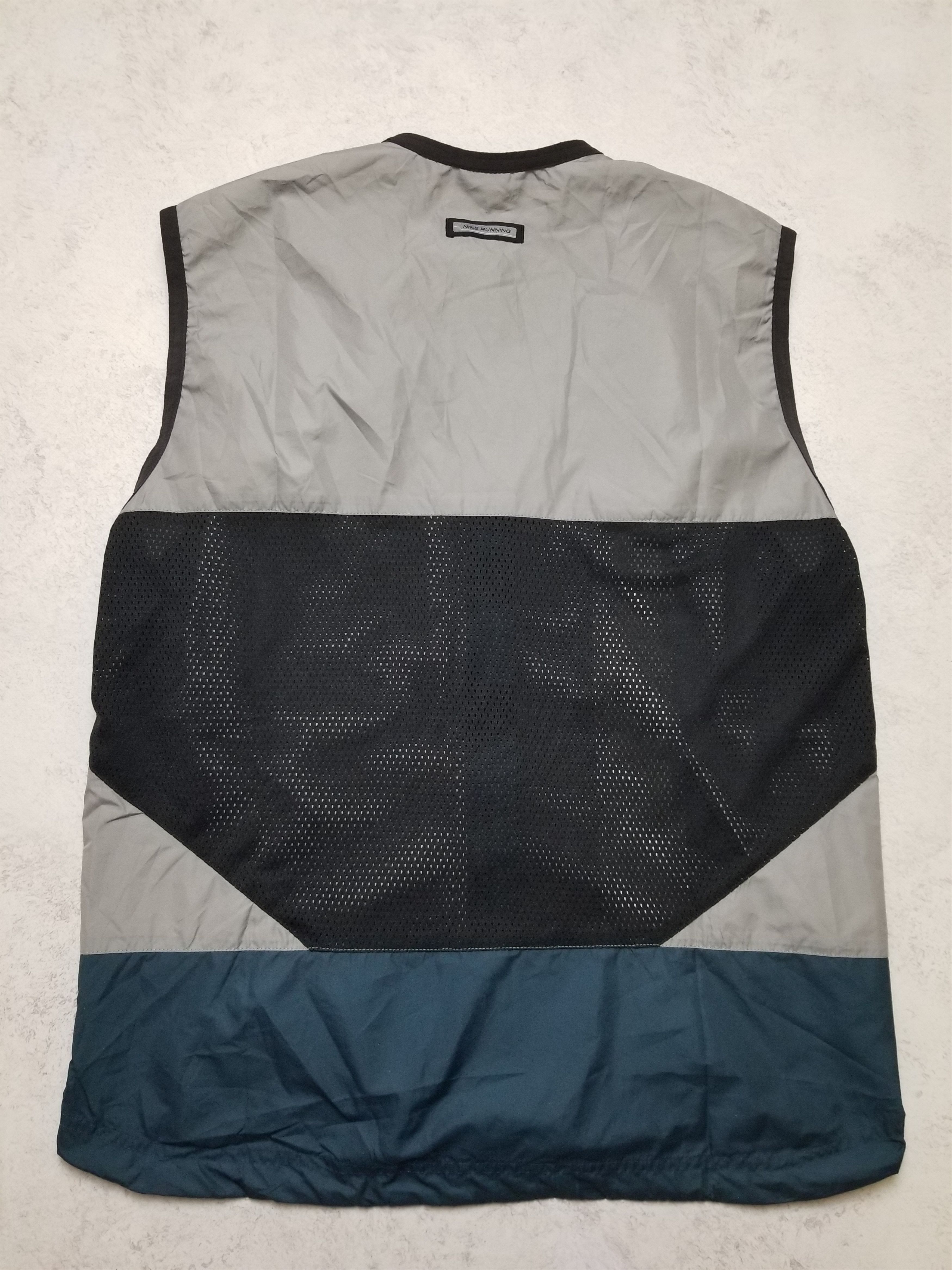 Nike Vintage 2000 Nike Running Teflon Reflective Vest Activewear Size L / US 10 / IT 46 - 8 Thumbnail