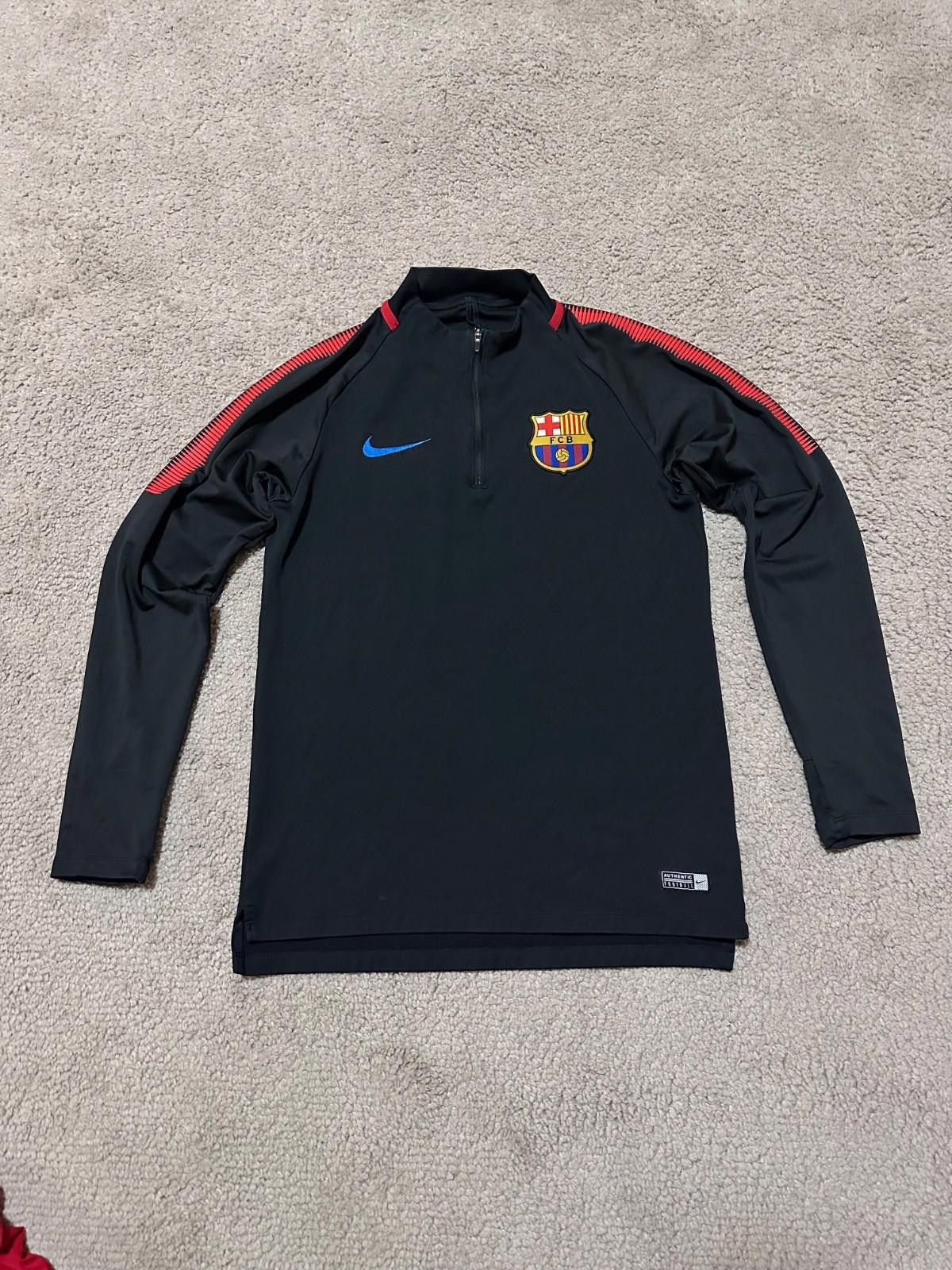 Nike Rare Barcelona Football Jacket Sweatshirt Soccer Track Top Size US S / EU 44-46 / 1 - 1 Thumbnail