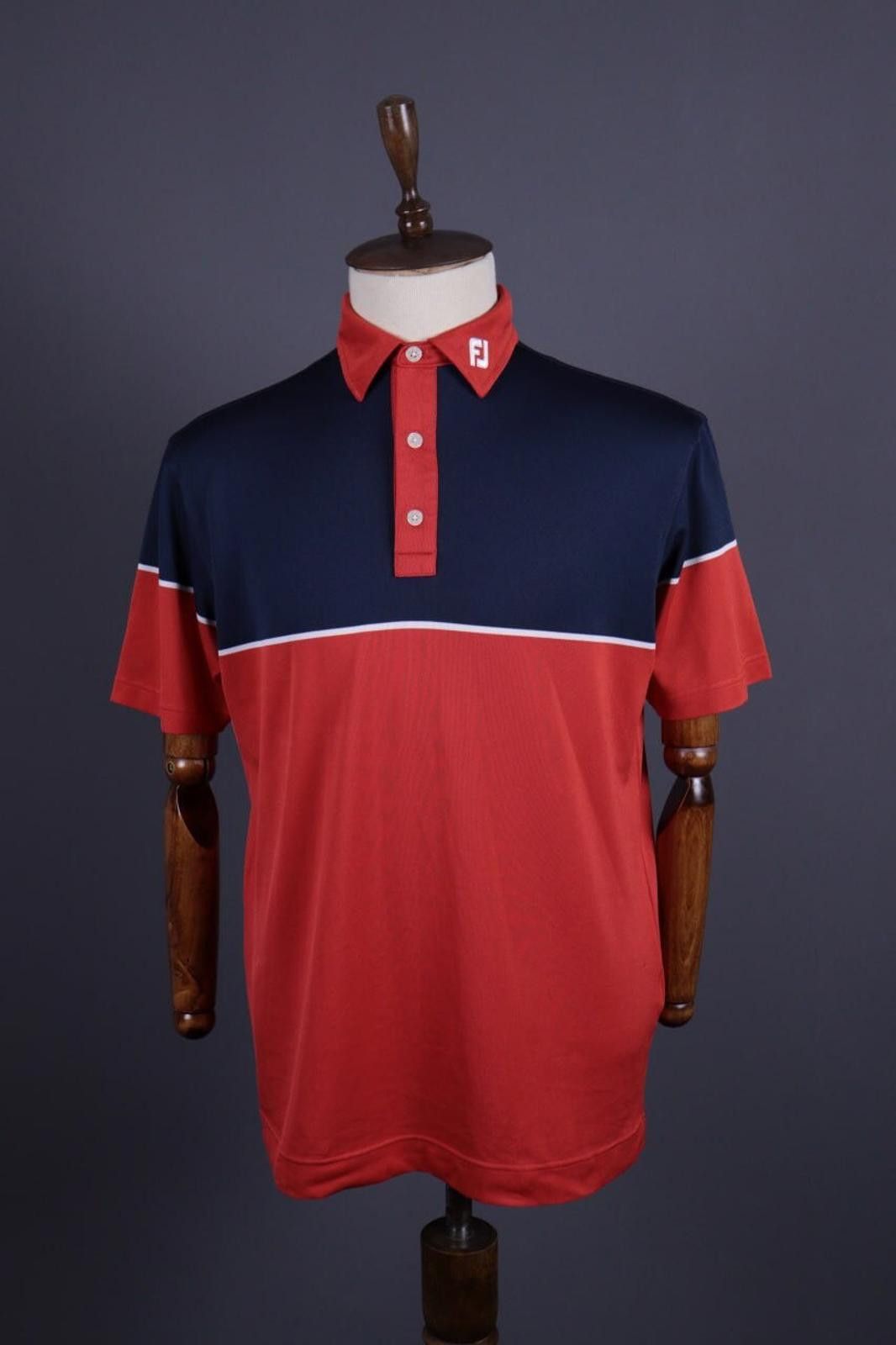 Fjallraven FJ FootJoy Athletic Fit Red Blue Tennis Polo Shirt Size L Size US L / EU 52-54 / 3 - 1 Thumbnail