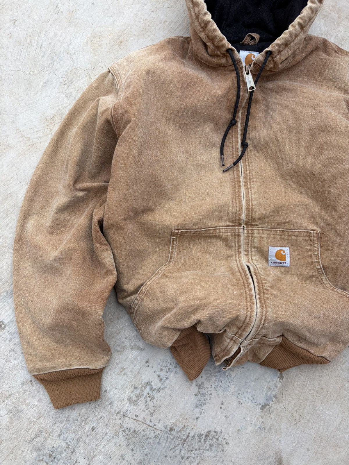 Carhartt Vintage 00s Carhartt Active Hood Jacket WJ130 BRN Size US M / EU 48-50 / 2 - 3 Thumbnail
