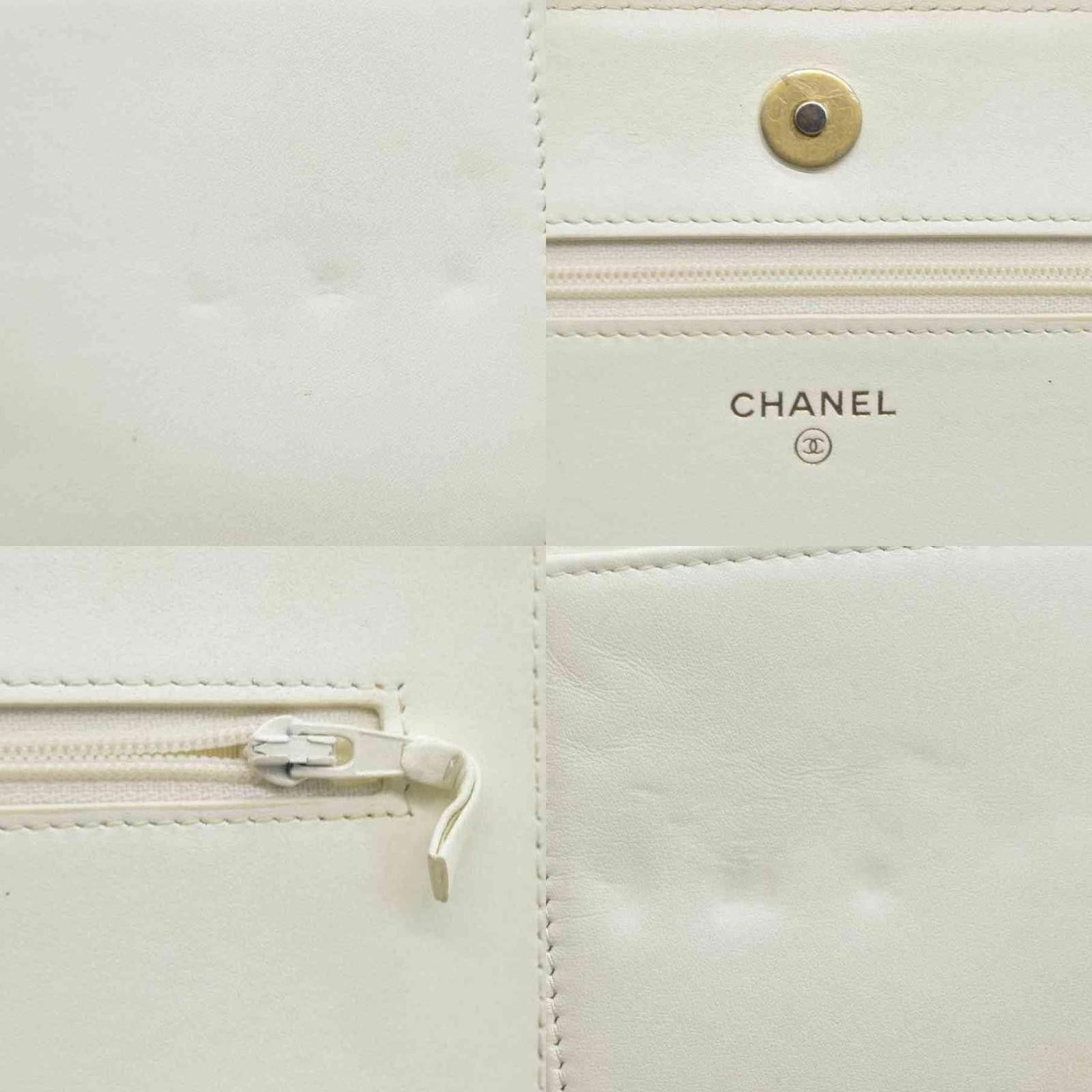 Chanel $3425 Chanel Caviar Quilted Boy Wallet On Chain WOC White Size ONE SIZE - 6 Thumbnail