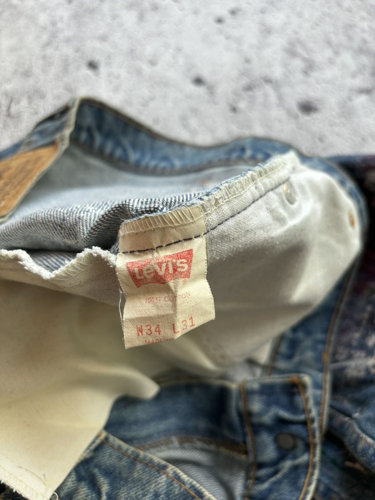Levi's Vintage Clothing RARE Vintage levis Orange tab Painter style Denim Jeans Size US 34 / EU 50 - 8 Thumbnail