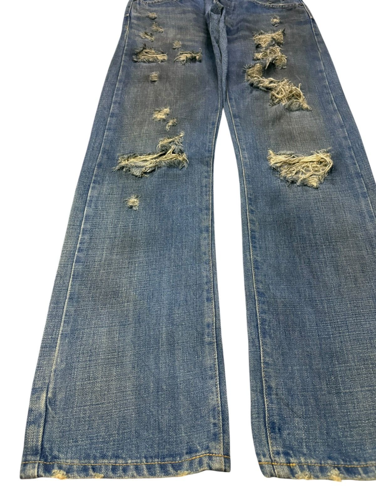 Japanese Brand Vintage Japanese Brand Rusty Wash Distressed Jeans Size US 29 - 7 Thumbnail