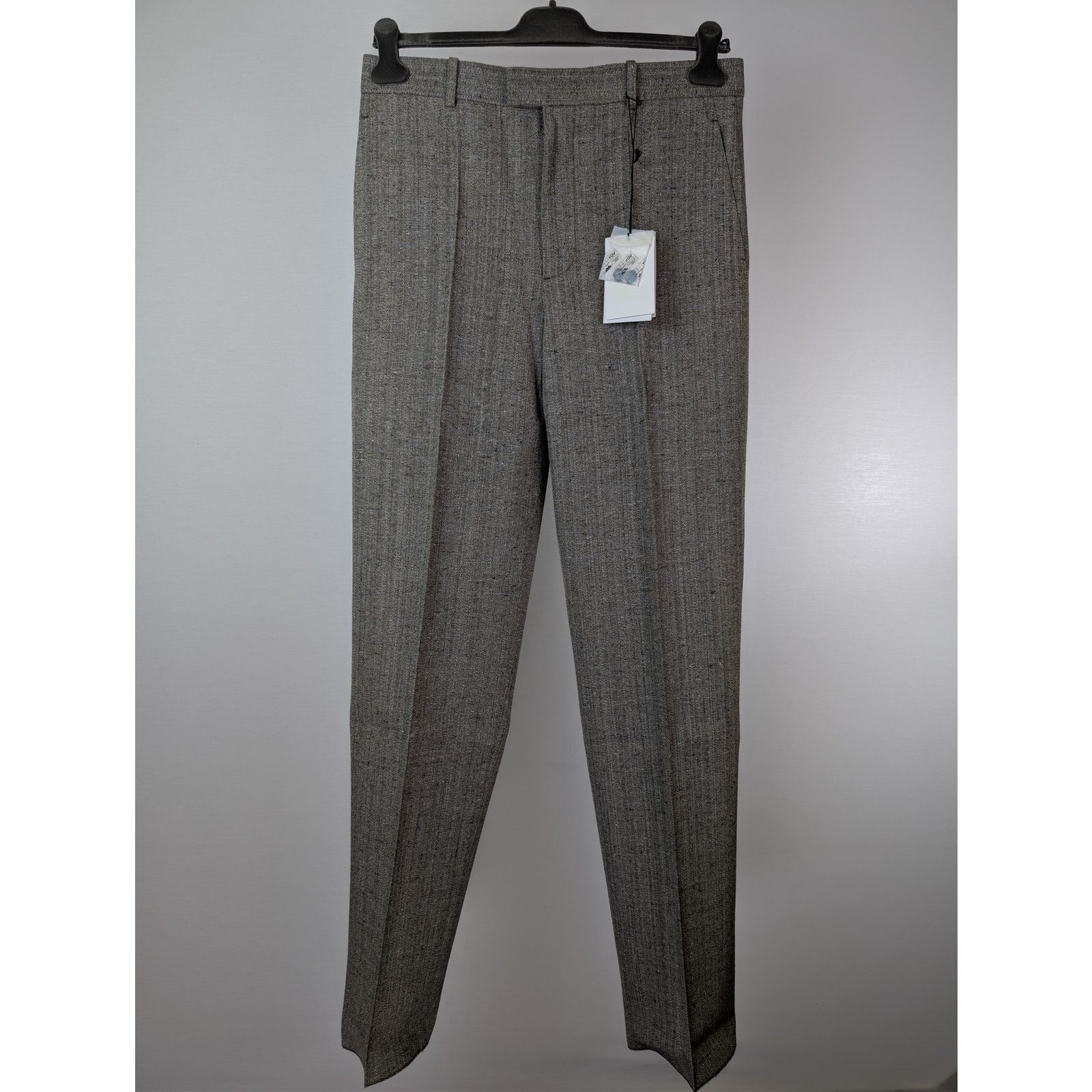 Bottega Veneta o1rshd1 Knotted Melange Viscose Silk Trousers in Multicolor Size US 36 / EU 52 - 9 Thumbnail