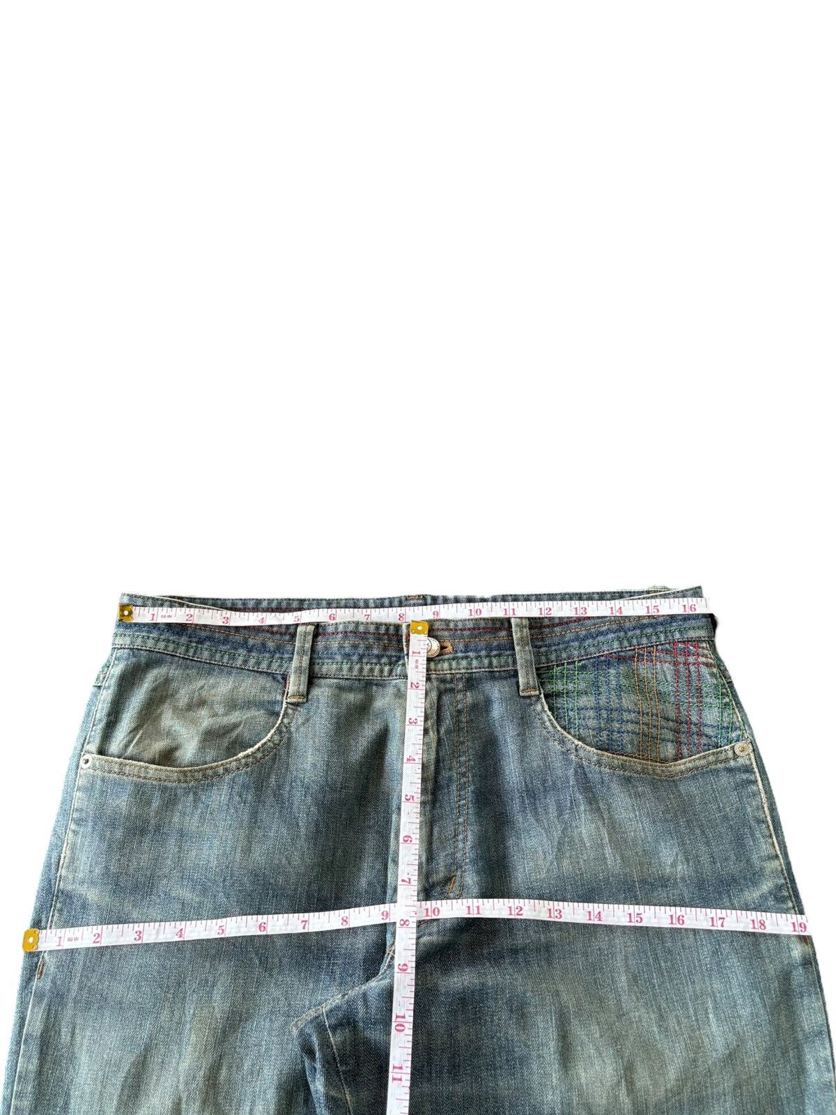 Jean Charles De Castelbajac Vintage Castelbajac Mud Wash Distressed Baggy Jeans Size US 33 - 10 Thumbnail