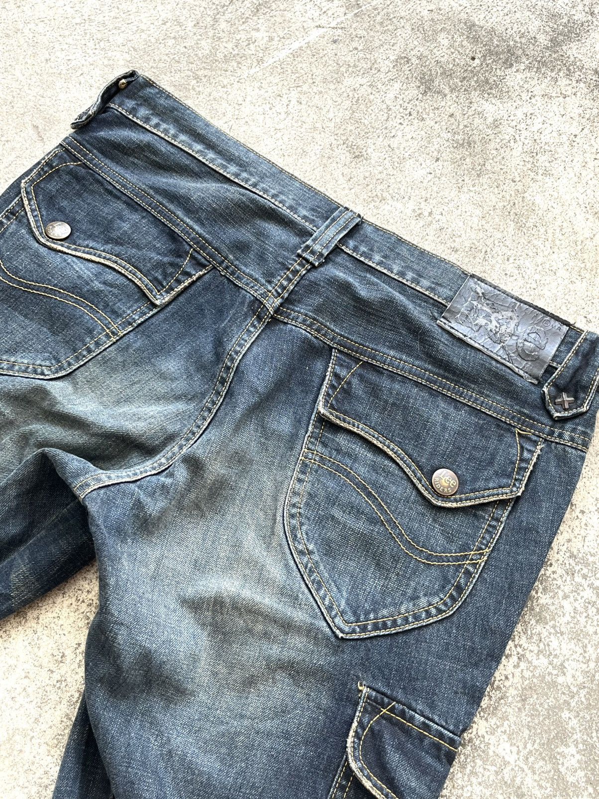 If Six Was Nine × Lee 🔥RARE DISTRESSED FLARE JEANS IF SIX WAS NINE STYLE / LEE Size US 36 / EU 52 - 5 Thumbnail