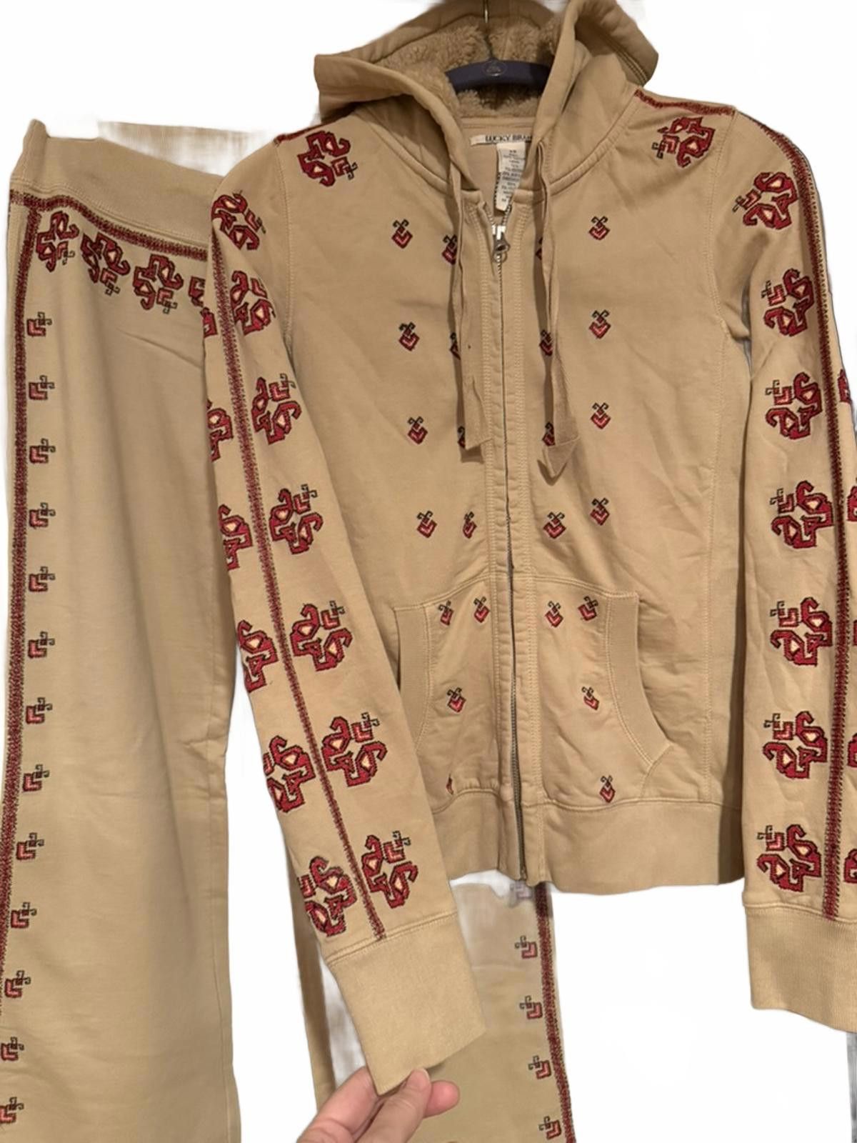 Lucky Brand NWOT Y2K Vintage Sweat Pants & Hoodie Set Size XS / US 0-2 / IT 36-38 - 1 Thumbnail