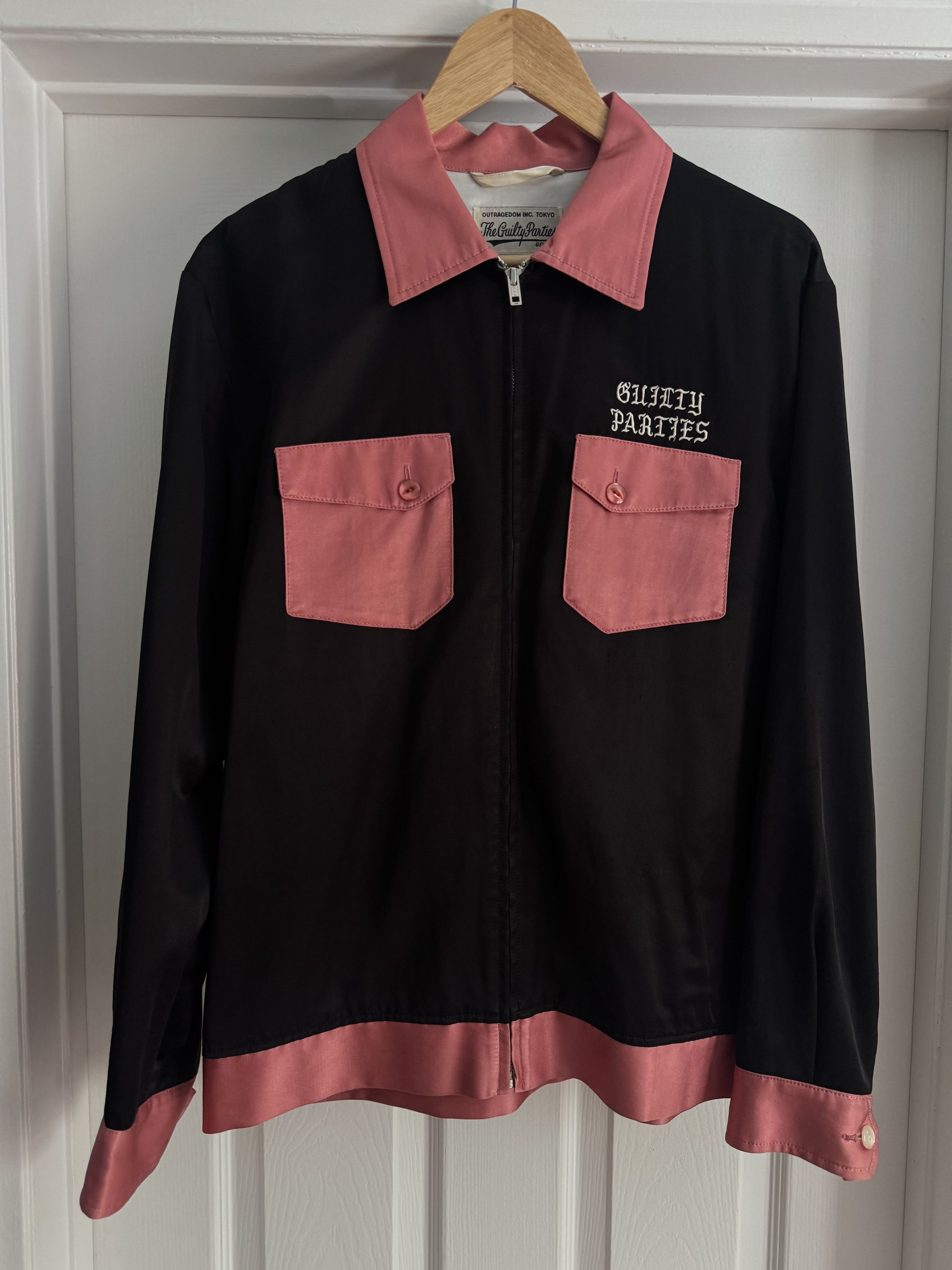 Wacko Maria Wacko Maria Two-Tone 50's Jacket in Black Satin - Size L Size US L / EU 52-54 / 3 - 2 Thumbnail