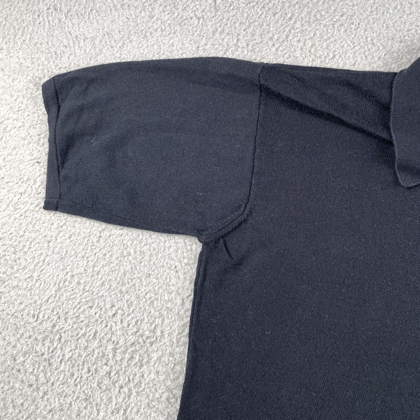 Henri Bendel VINTAGE Henri Bendel New York Large Black Polo Shirt Mens L 100% Cotton Short Sleeve Collared Classic Solid Made In Italy Size US L / EU 52-54 / 3 - 5 Thumbnail