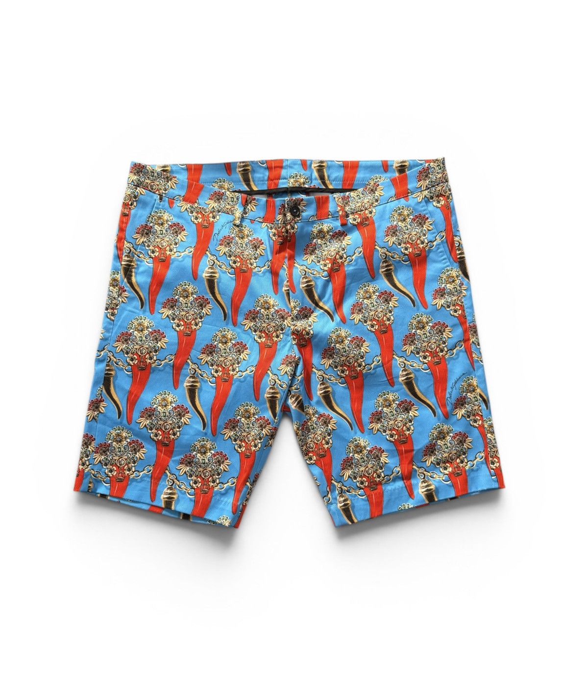 Dolce & Gabbana Dolce Gabbana Italian Horn Bermuda Shorts Size US 36 / EU 52 - 1 Thumbnail