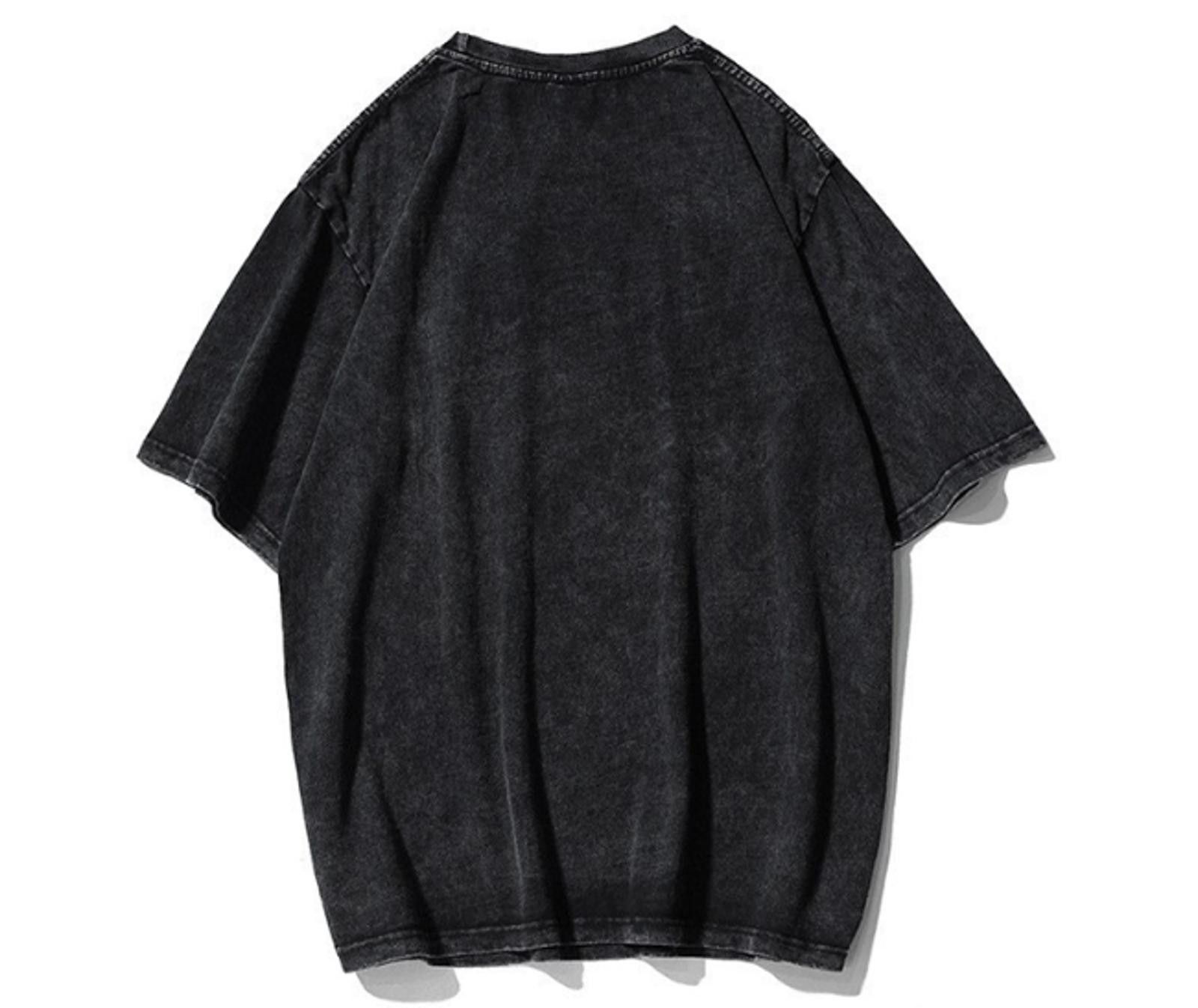 Vintage Black Bleached Graphic Eye Print T-Shirt Size US L / EU 52-54 / 3 - 2 Thumbnail