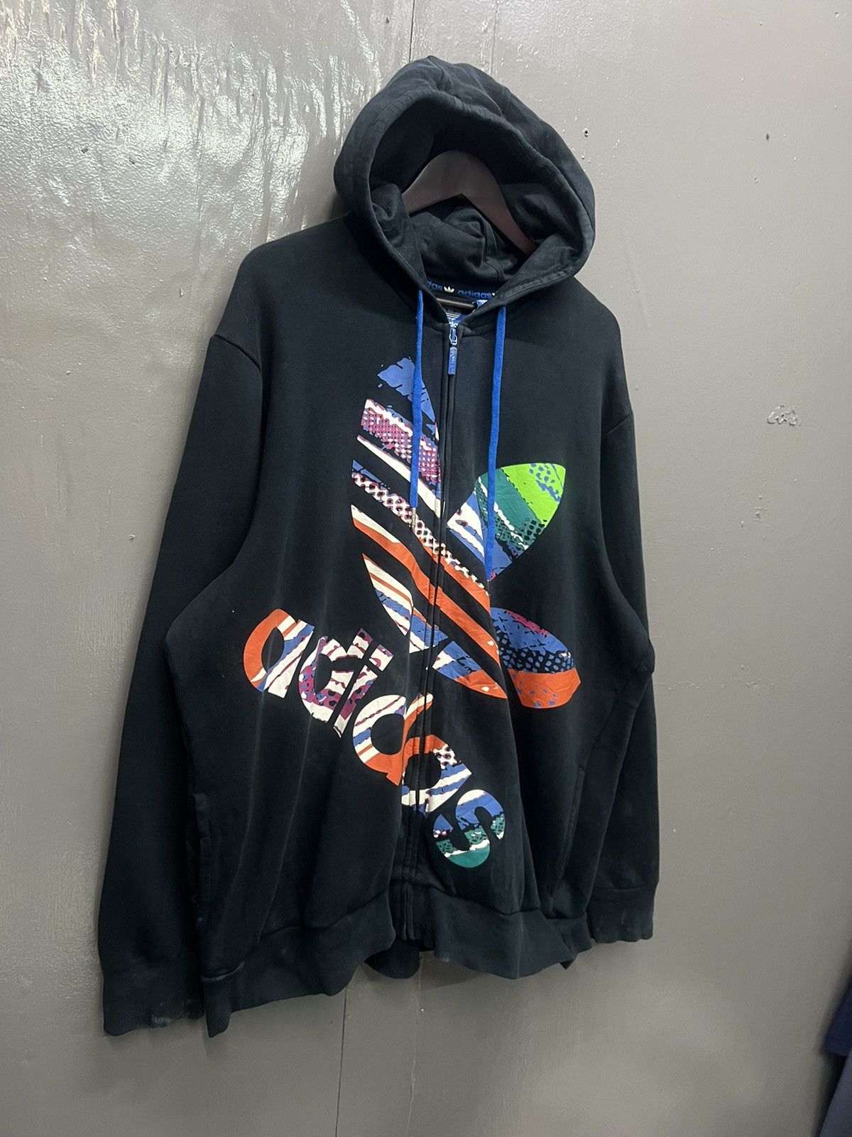 Vintage Adidas Big Logo Hoodies Size US XXL / EU 58 / 5 - 5 Thumbnail
