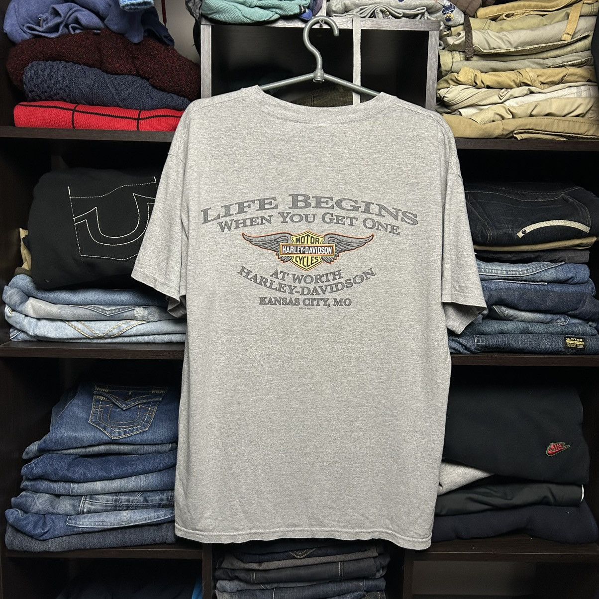 Harley Davidson Vintage Harley Davidson 2013 Made In Usa Graphic logo tee Size US L / EU 52-54 / 3 - 1 Thumbnail