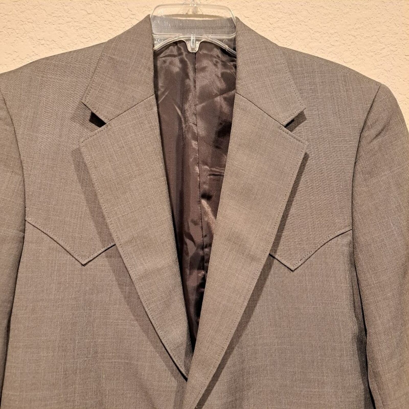 Other Circle S Dallas Made in USA men's sport coat Lubbock gray M Size 38R - 7 Thumbnail