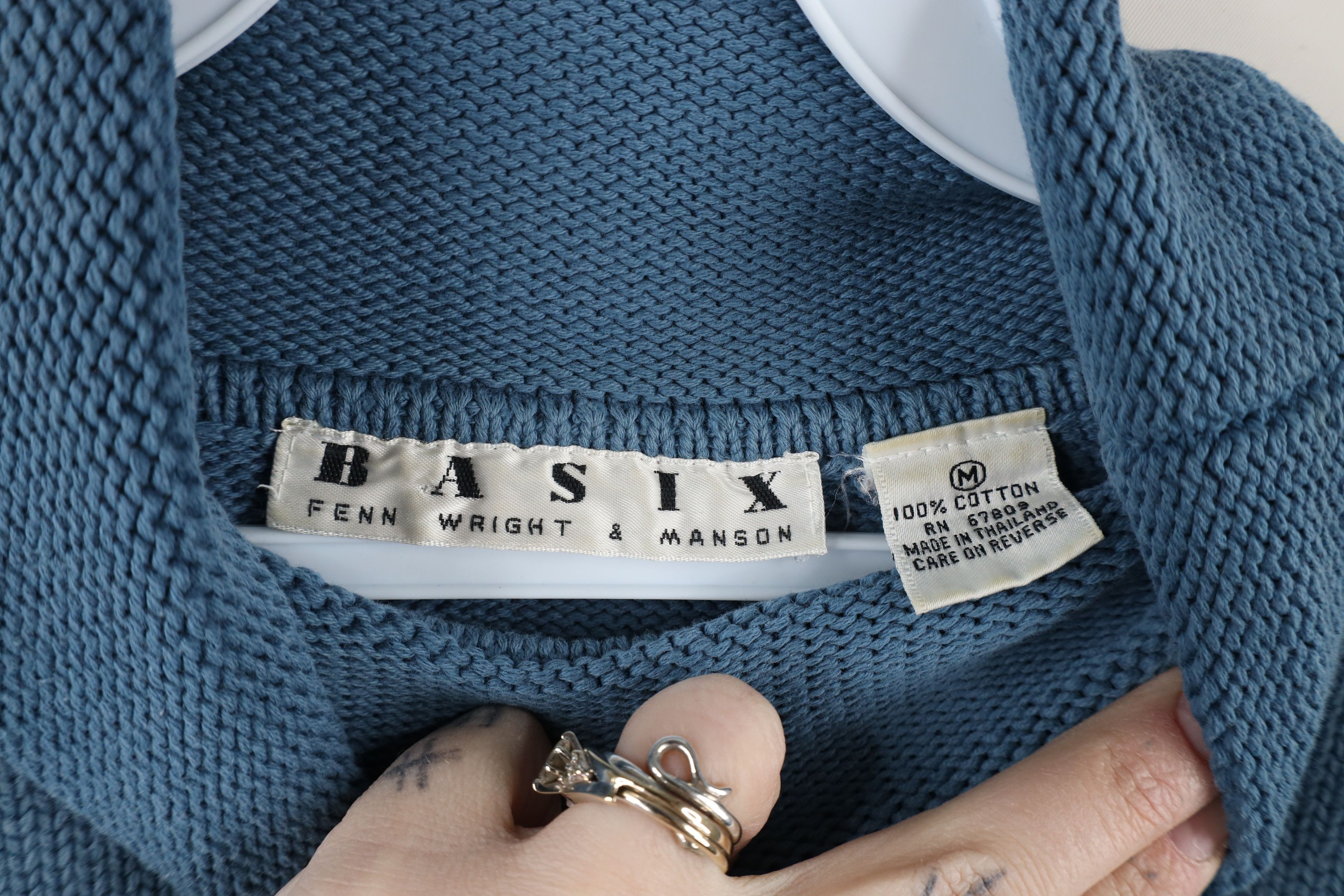 Vintage Vintage 90s Streetwear Cotton Marled Knit Turtleneck Sweater Size M / US 6-8 / IT 42-44 - 7 Thumbnail