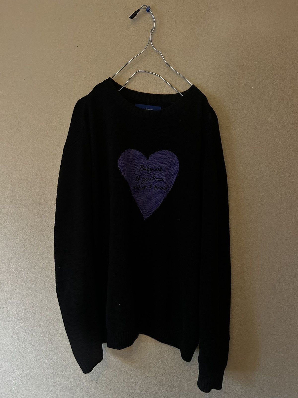 image of Awake “Baby Girl” Sweater in Black, Men's (Size XL)