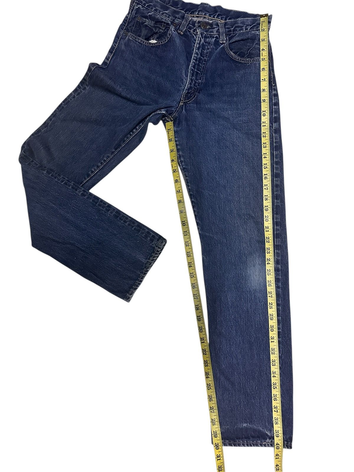 Vintage 🔥TRUE VINTAGE 60s LEVIS CAPITAL E SELVEDGE BUTTON “K”🔥 Size US 28 / EU 44 - 17 Thumbnail