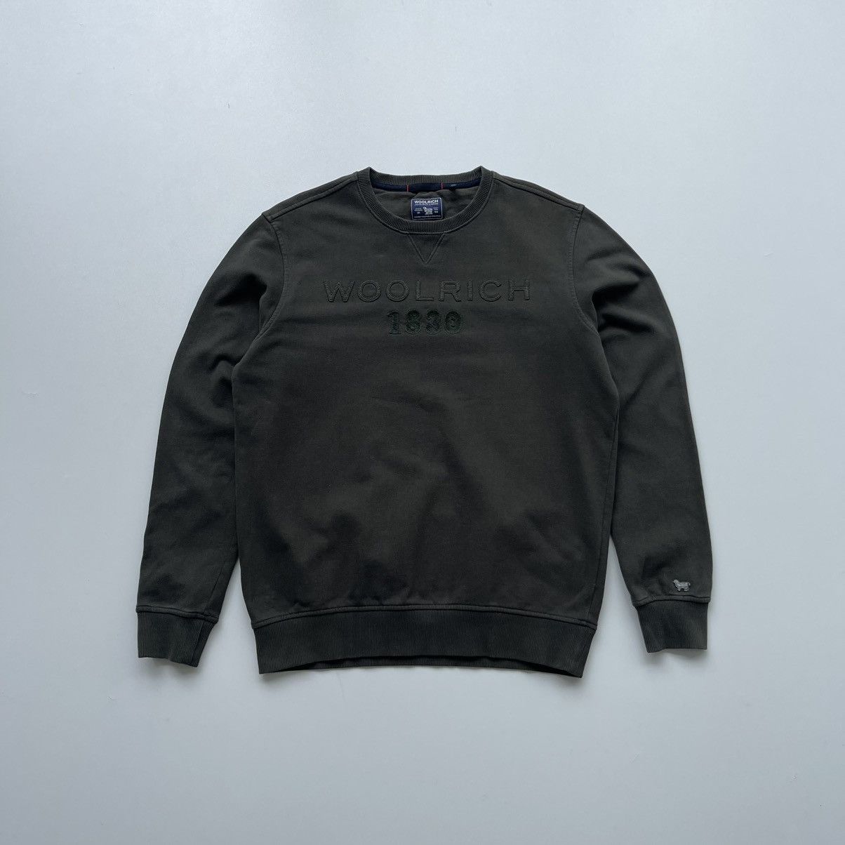Woolrich Woolen Mills Woolrich John Rich & Bros. Sweatshirt Big Logo Green Size US L / EU 52-54 / 3 - 1 Thumbnail