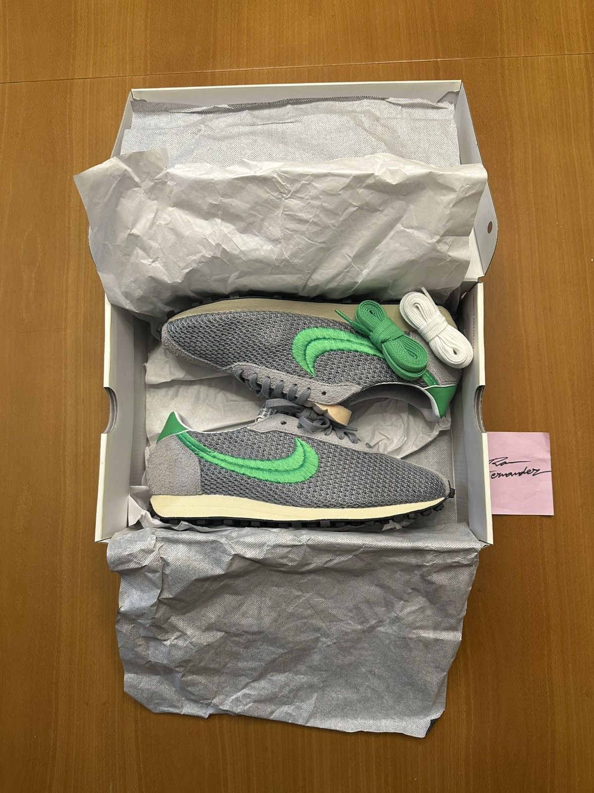 Nike × Stussy Nike x Stussy LD1000 particle grey/green spark Size US 10 / EU 43 - 13 Thumbnail