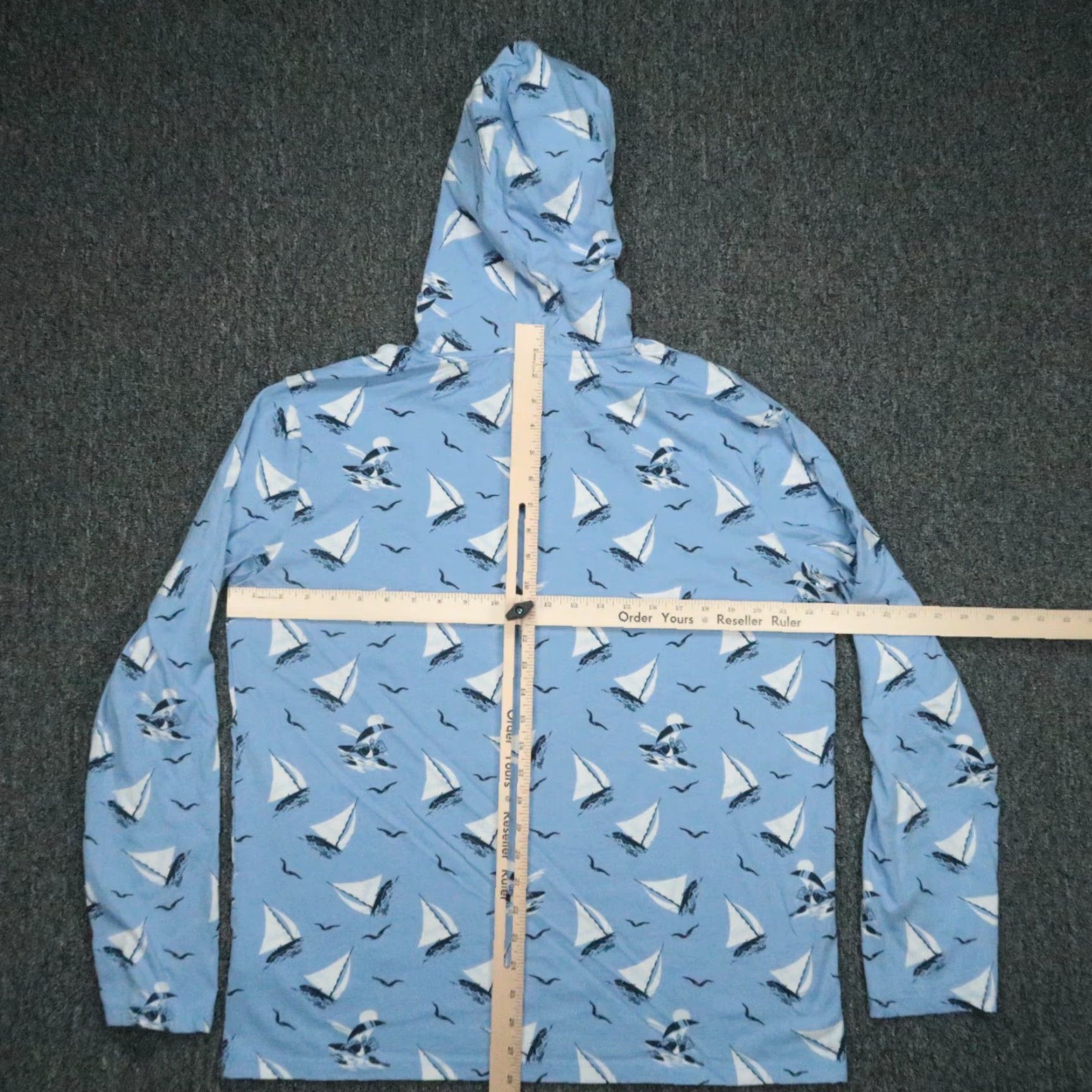 Polo Ralph Lauren VINTAGE Polo Ralph Lauren Hoodie Mens Large Blue Sailing Surfing Bear Lightweight Hooded Size US L / EU 52-54 / 3 - 7 Thumbnail