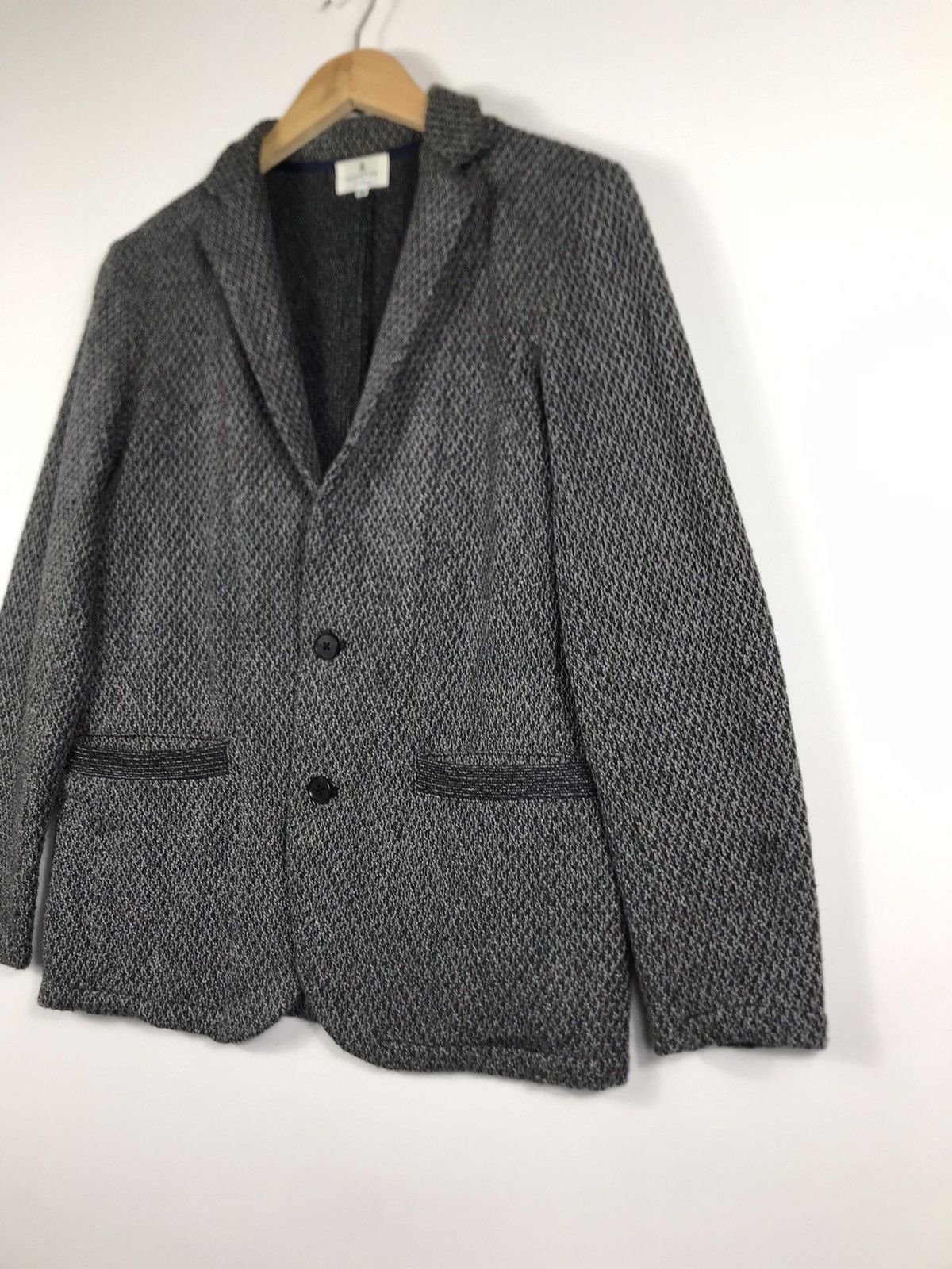 Lanvin 💥Lanvin En Bleu Tweed Single Breast Coat Size US M / EU 48-50 / 2 - 3 Thumbnail