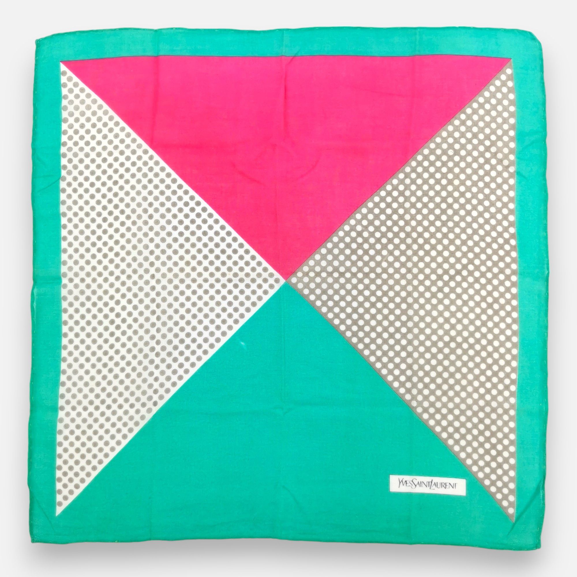 Vintage × Yves Saint Laurent Vintage Yves Saint Laurent Handkerchief Neckerchief Bandana Size ONE SIZE - 2 Thumbnail