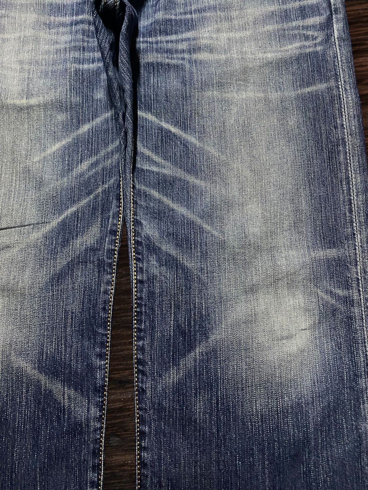 Junya Watanabe Vintage Japanese Brand Edwin 424XV Heavy Faded Baggy Jeans Size US 37 - 8 Thumbnail