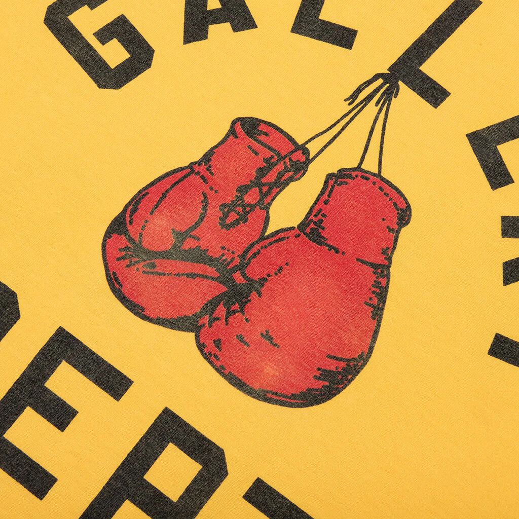 Gallery Dept. o1mle0825 Boxing Merch Tee Shirt in Golden Yellow Size US L / EU 52-54 / 3 - 3 Thumbnail