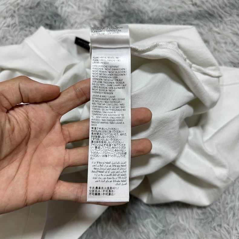 Balenciaga Balenciaga Crystal Letter Logo Short Sleeve T-Shirt White Size US S / EU 44-46 / 1 - 5 Thumbnail