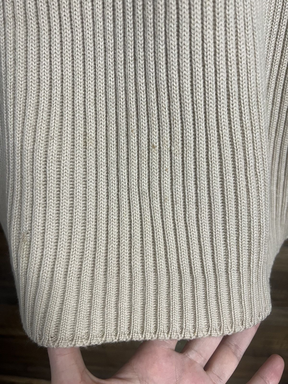 Stone Island STONE ISLAND Sweater Half Zip Wool Heavy Knit Vintage AW 03 Size US XL / EU 56 / 4 - 9 Thumbnail