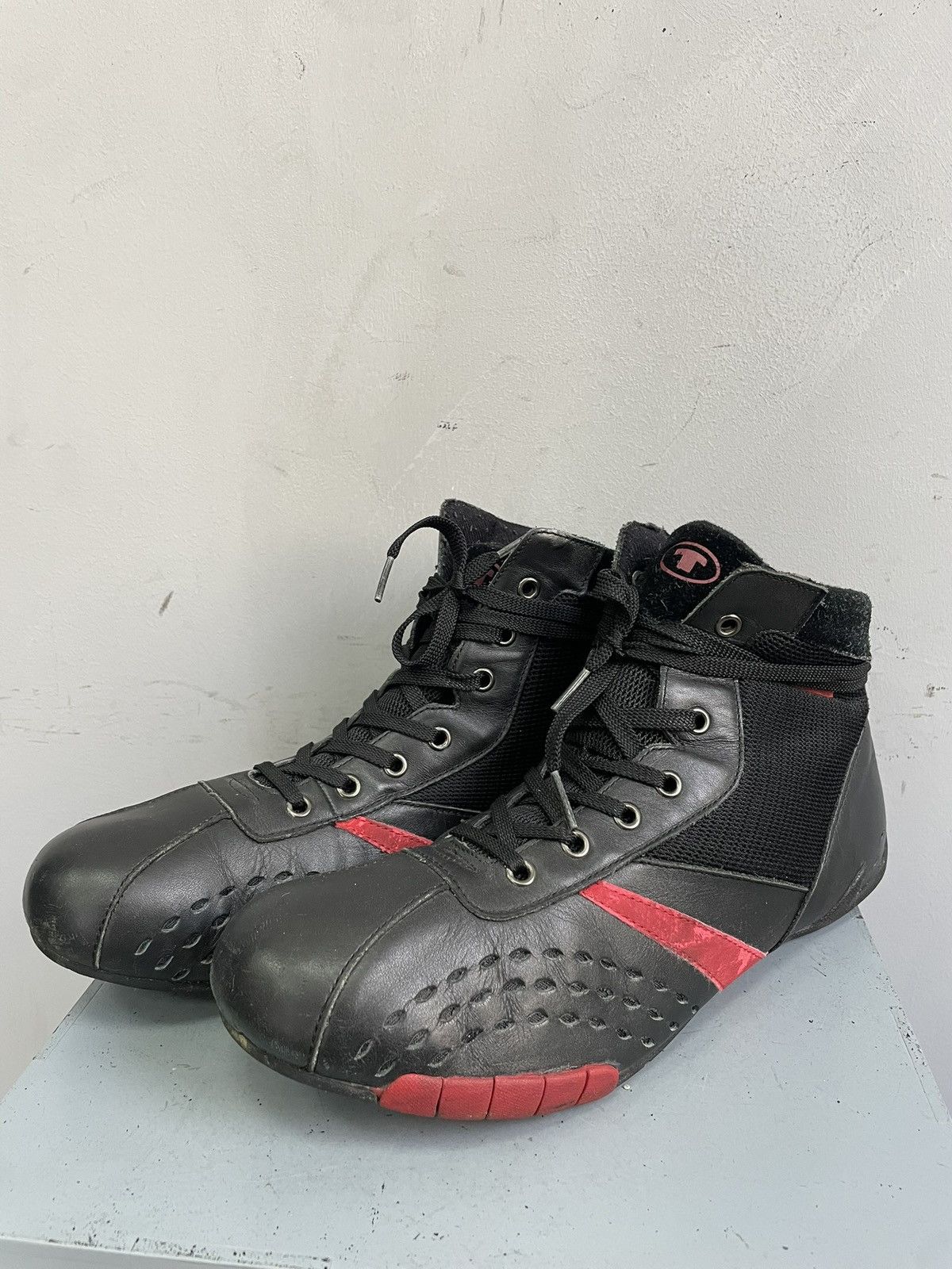 Maison Margiela Tom Tailor black shoes moto boxing boots y2k style fashion Size US 12 / EU 45 - 5 Thumbnail