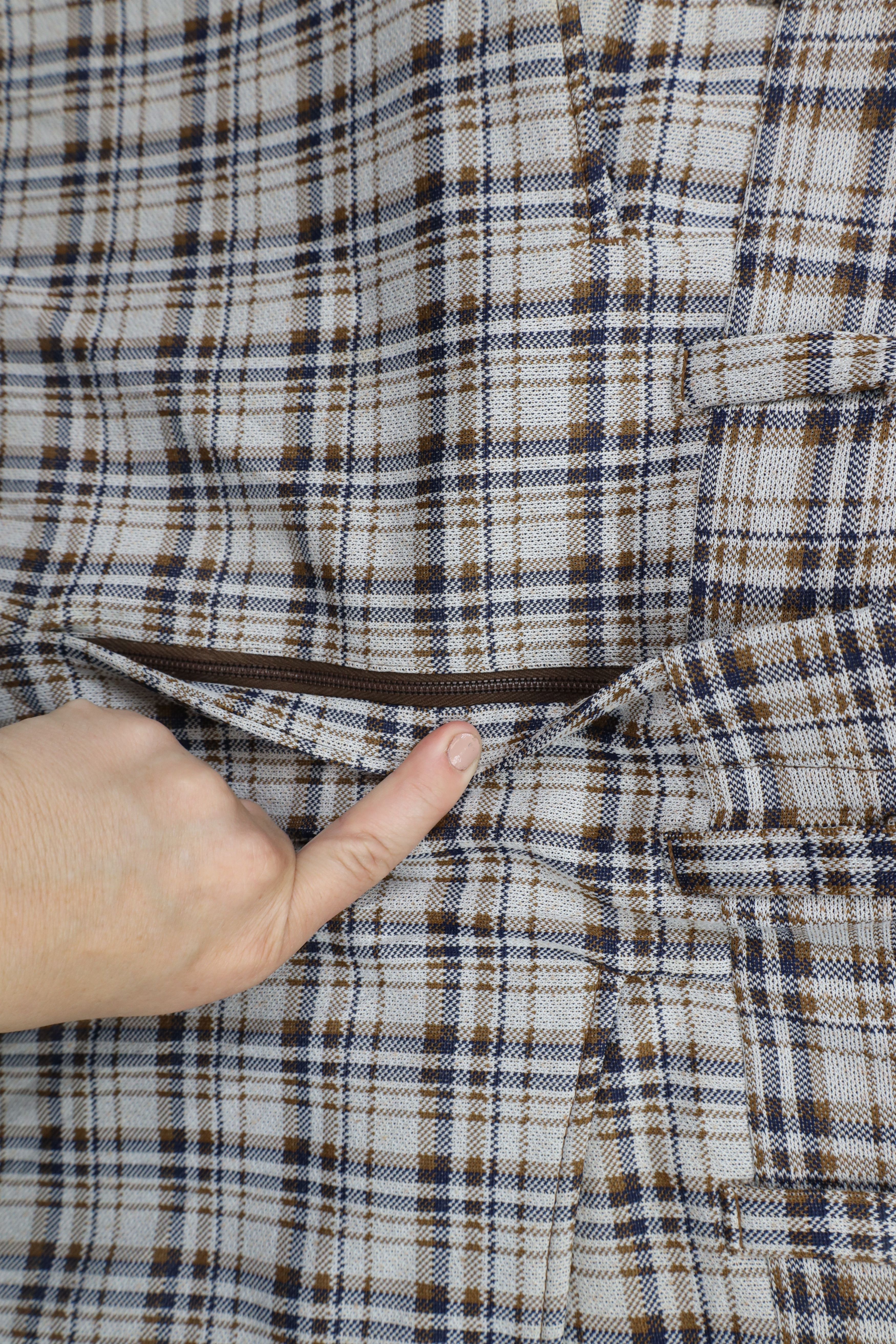 Vintage Vintage 70s Streetwear Wide Leg Bell Bottoms Pants Plaid USA Size US 36 / EU 52 - 6 Thumbnail
