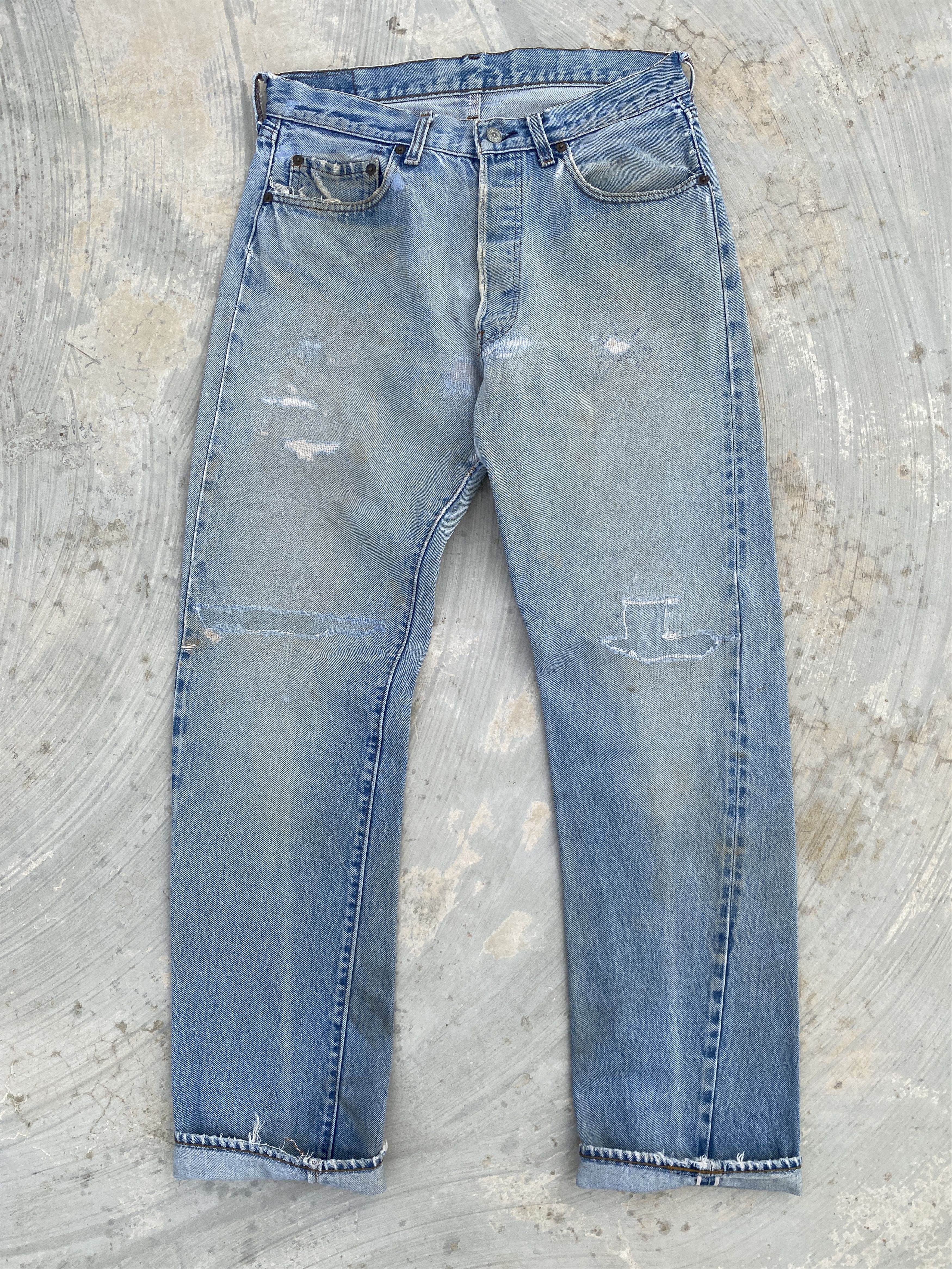 image of 80's Levis 501 Redline 524 Selvedge Jeans in Indigo, Men's (Size 32)