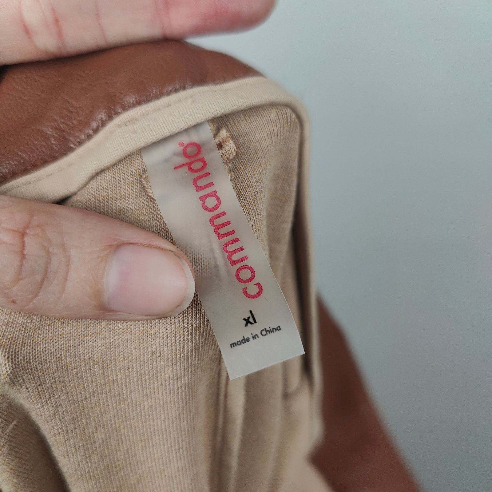 Commando Commando Faux Leather Trouser Pants Womens XL Warm Brown Size 33" - 5 Thumbnail