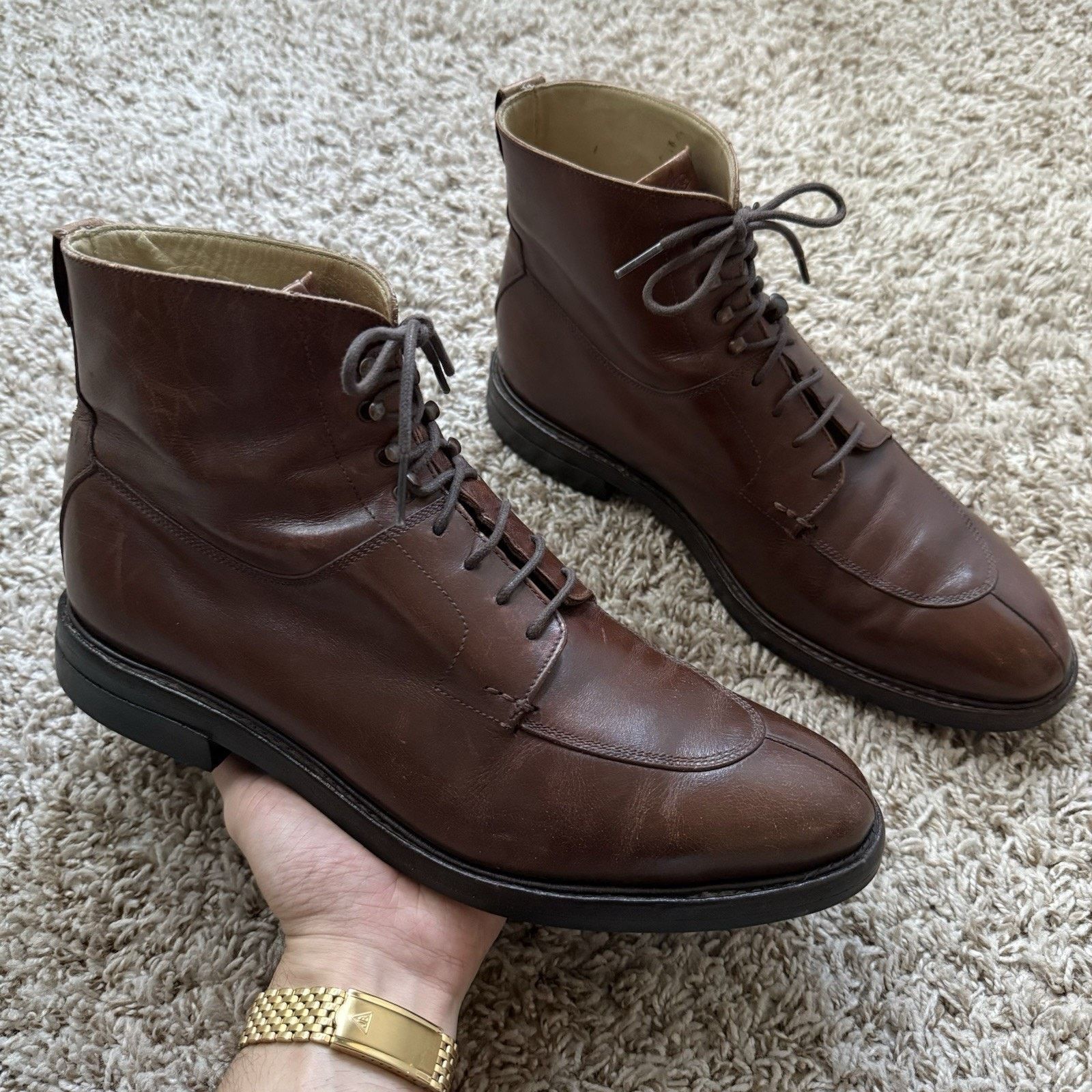 Heschung Heschung Ginkgo Brown Leather Boots US Size 10, EUR Size 9.5 Size US 10 / EU 43 - 5 Thumbnail