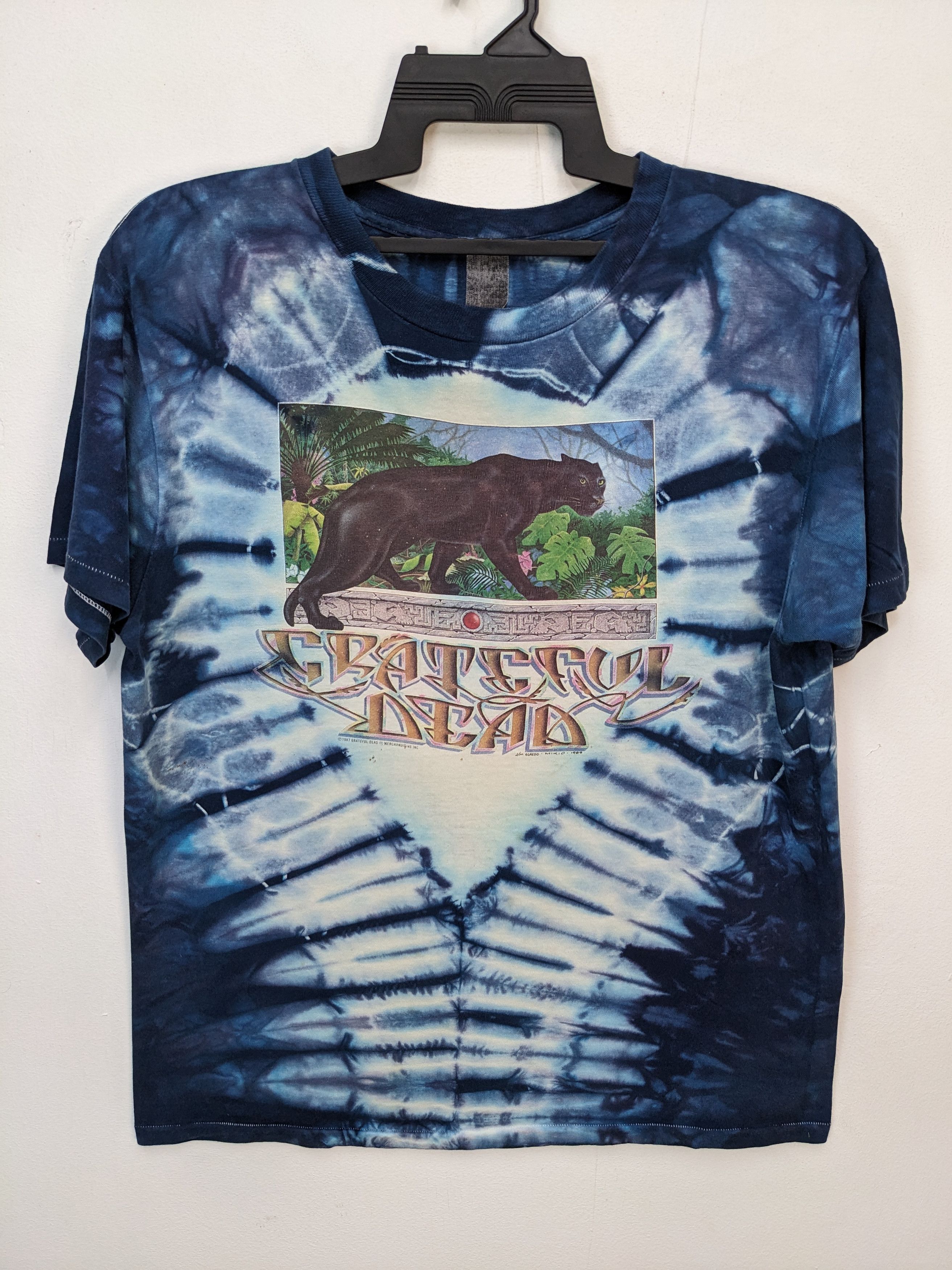 Vintage 1989 Grateful Dead shops Bears Tie Dye Rainbow Long Sleeve Shirt Crewneck XL