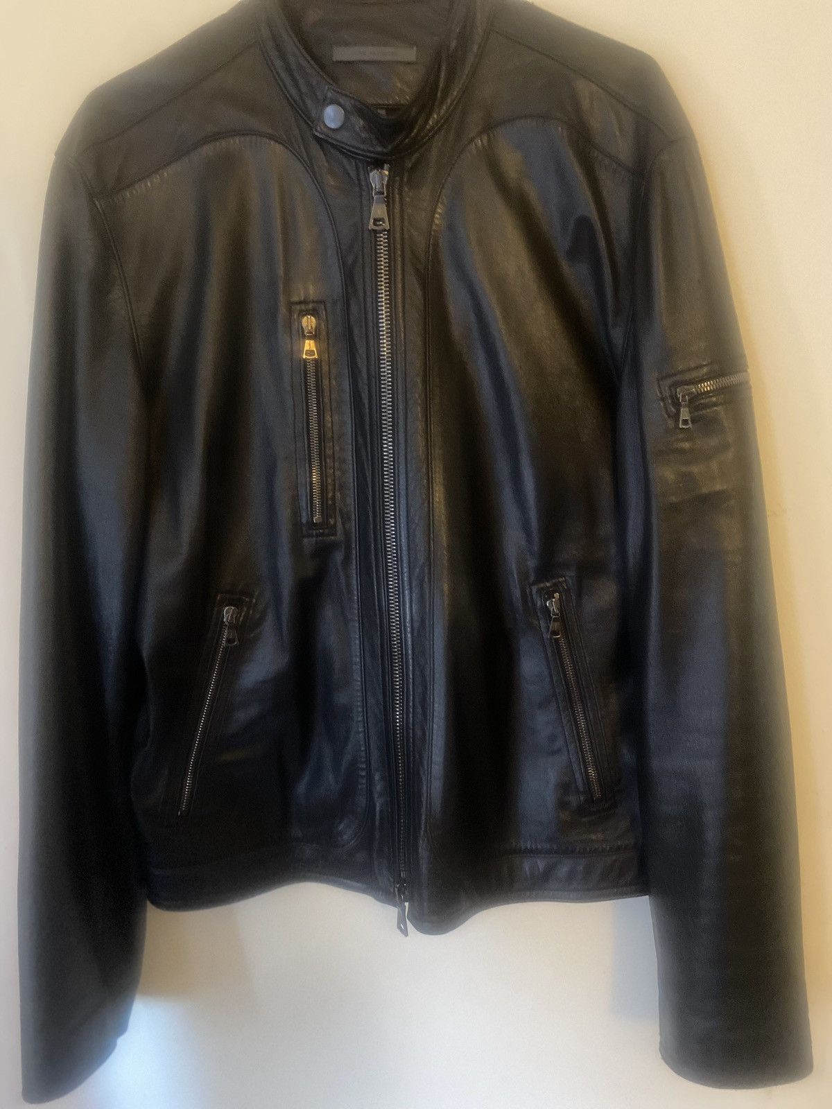 John Varvatos John Varvatos 2k Rock Star Black Leather Jacket Size US L / EU 52-54 / 3 - 4 Thumbnail