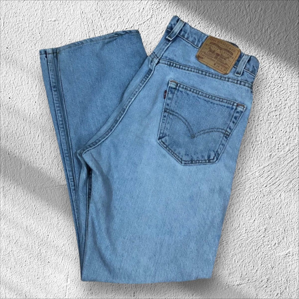 Levi's × Vintage Vintage 90s Levi’s 505 Straight Leg Denim Blue Jeans 32x30 Size US 32 / EU 48 - 1 Thumbnail