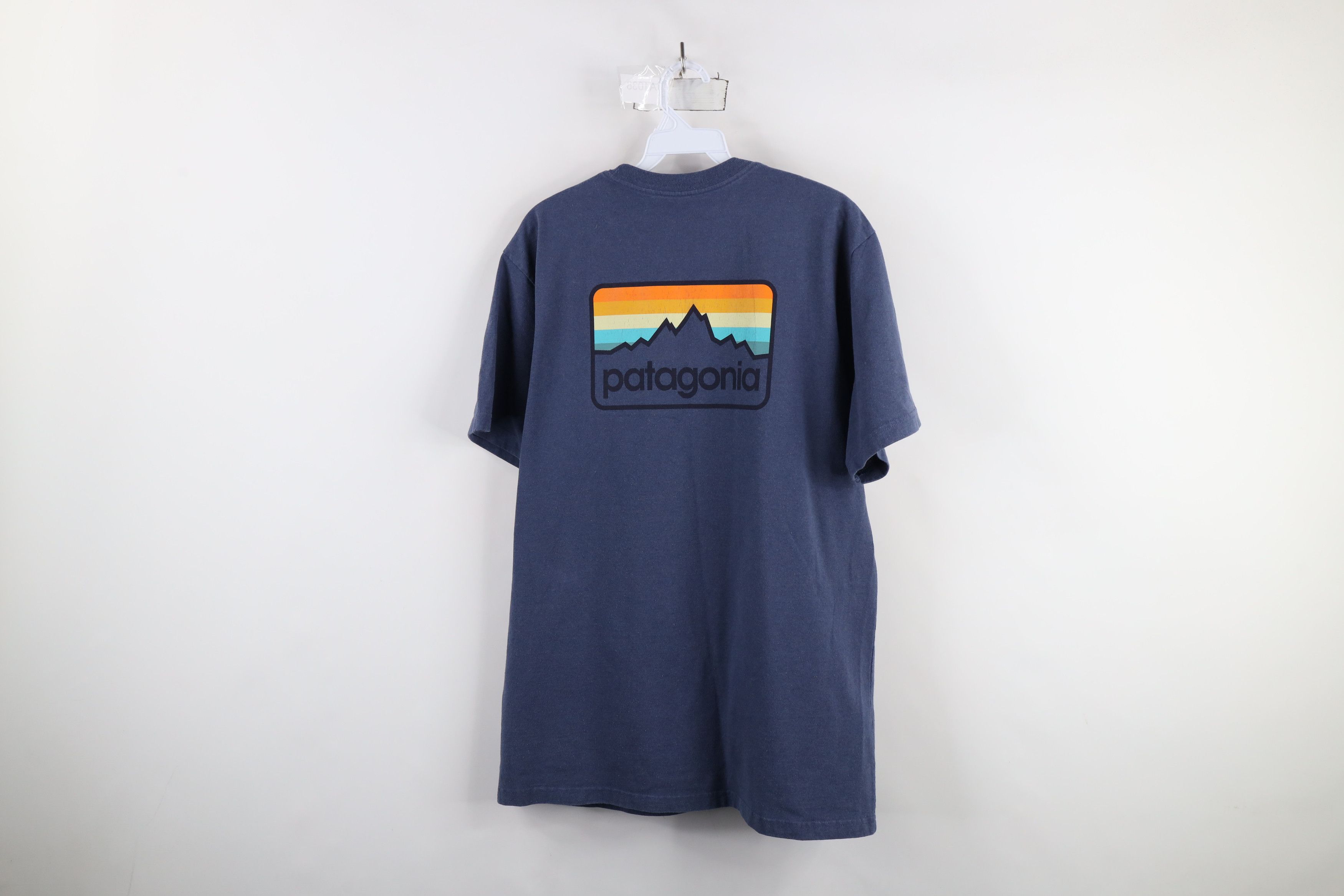 Patagonia × Vintage Vintage Y2K Patagonia Mountains Short Sleeve T-Shirt Blue Size US L / EU 52-54 / 3 - 8 Thumbnail