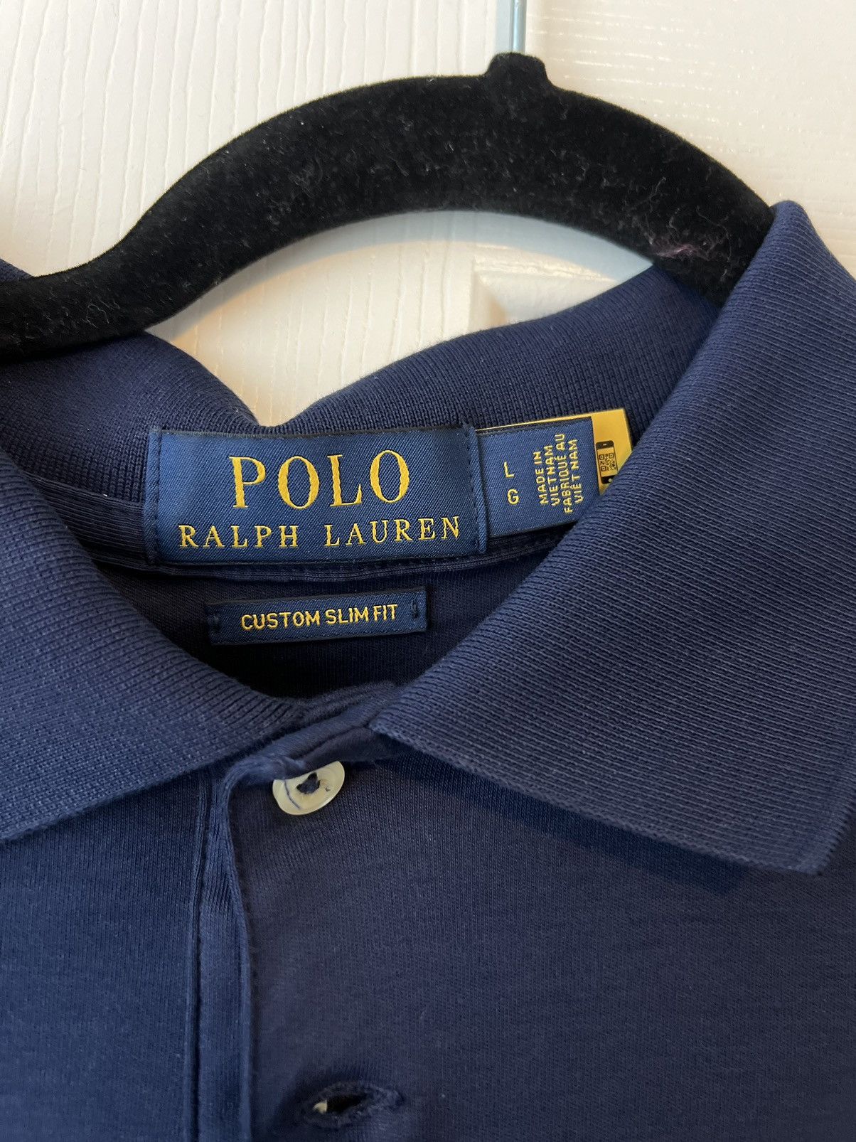 Polo Ralph Lauren Polo Ralph Lauren navy blue collar shirt Size US L / EU 52-54 / 3 - 3 Thumbnail
