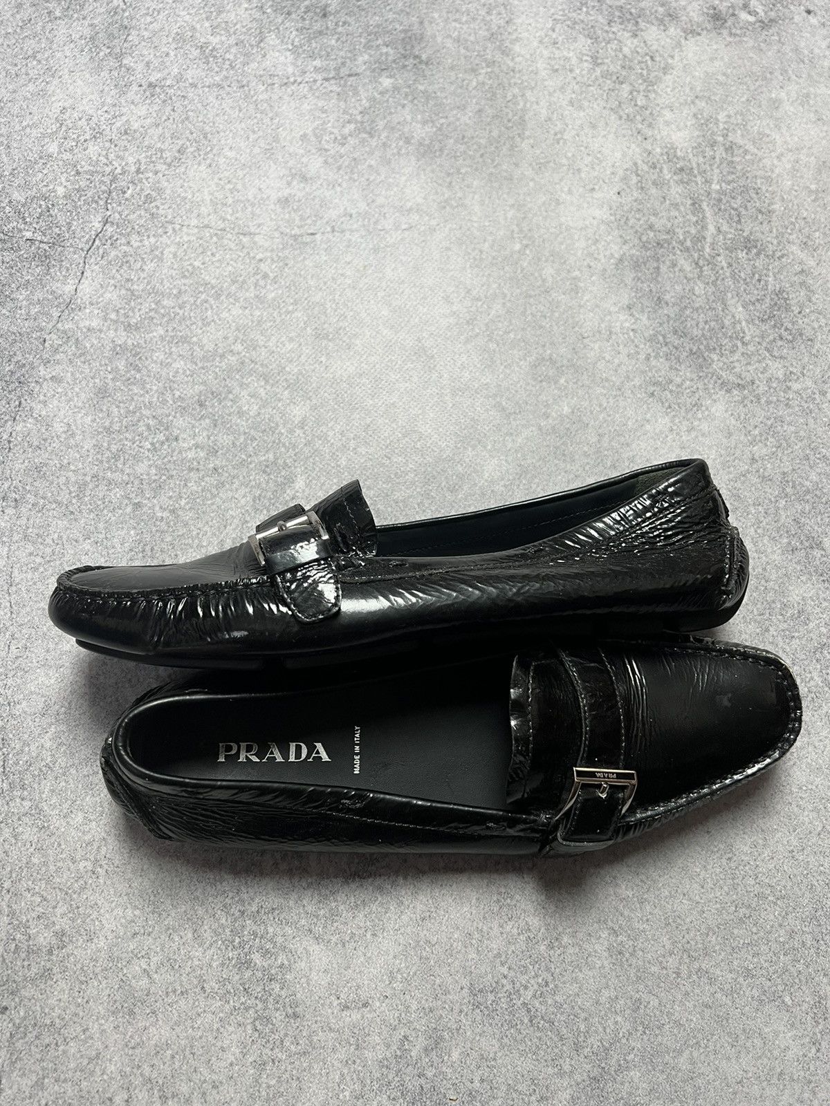 Prada Vintage Prada Leather Loafers Black Size 39 Size US 6.5 / EU 39-40 - 5 Thumbnail